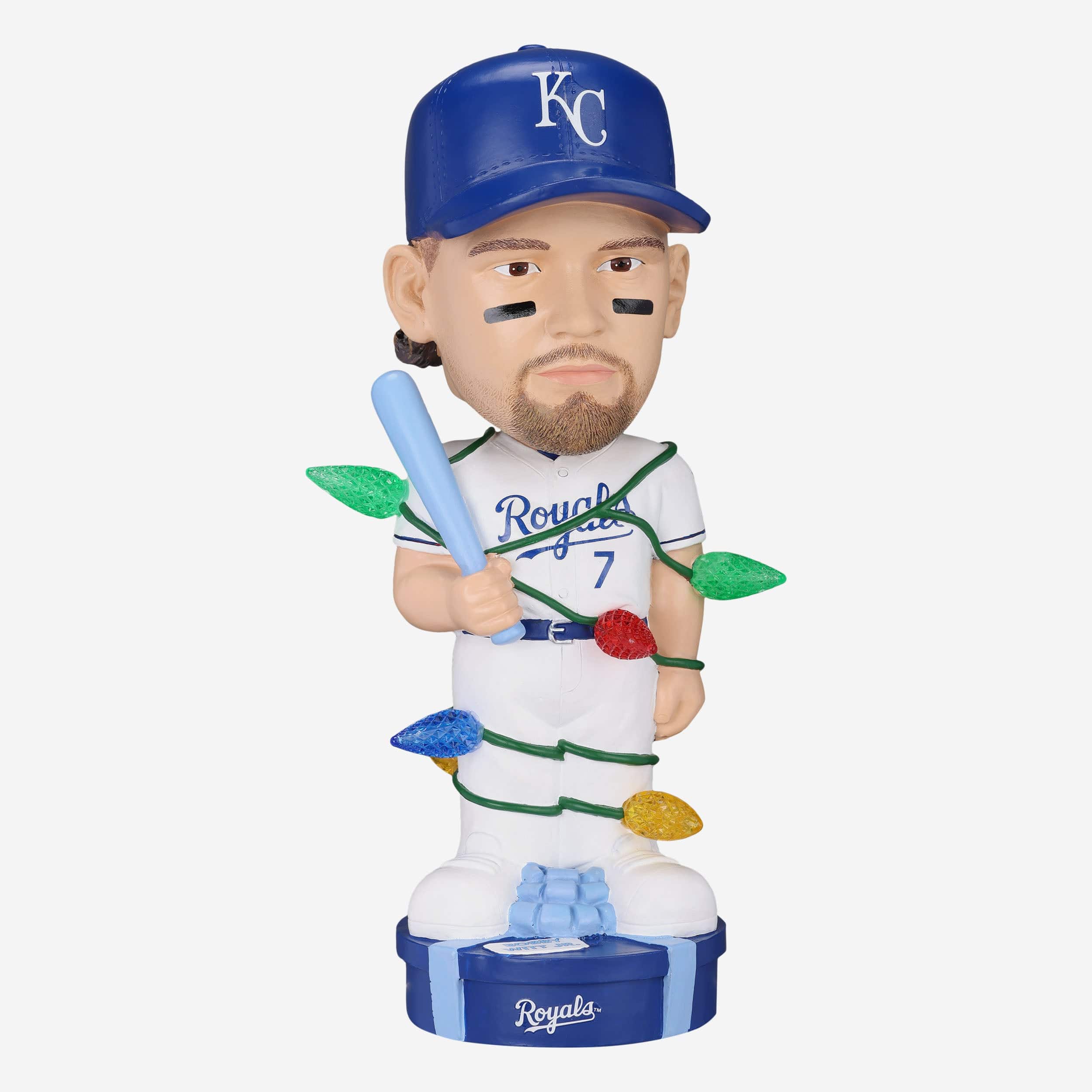 Bobby Witt Jr Kansas City Royals Holiday Lights Bobblehead