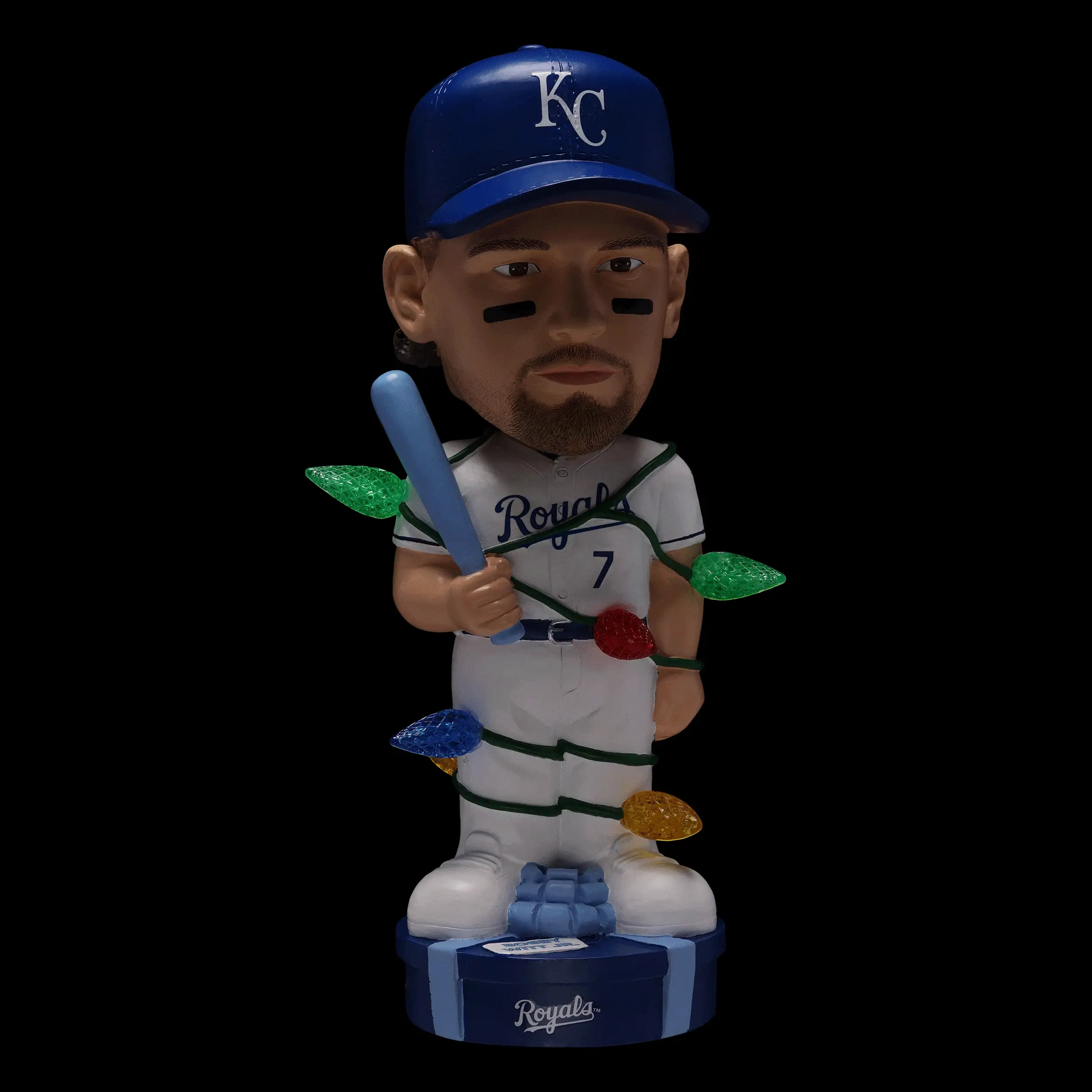 Bobby Witt Jr Kansas City Royals Holiday Lights Bobblehead - Image 2