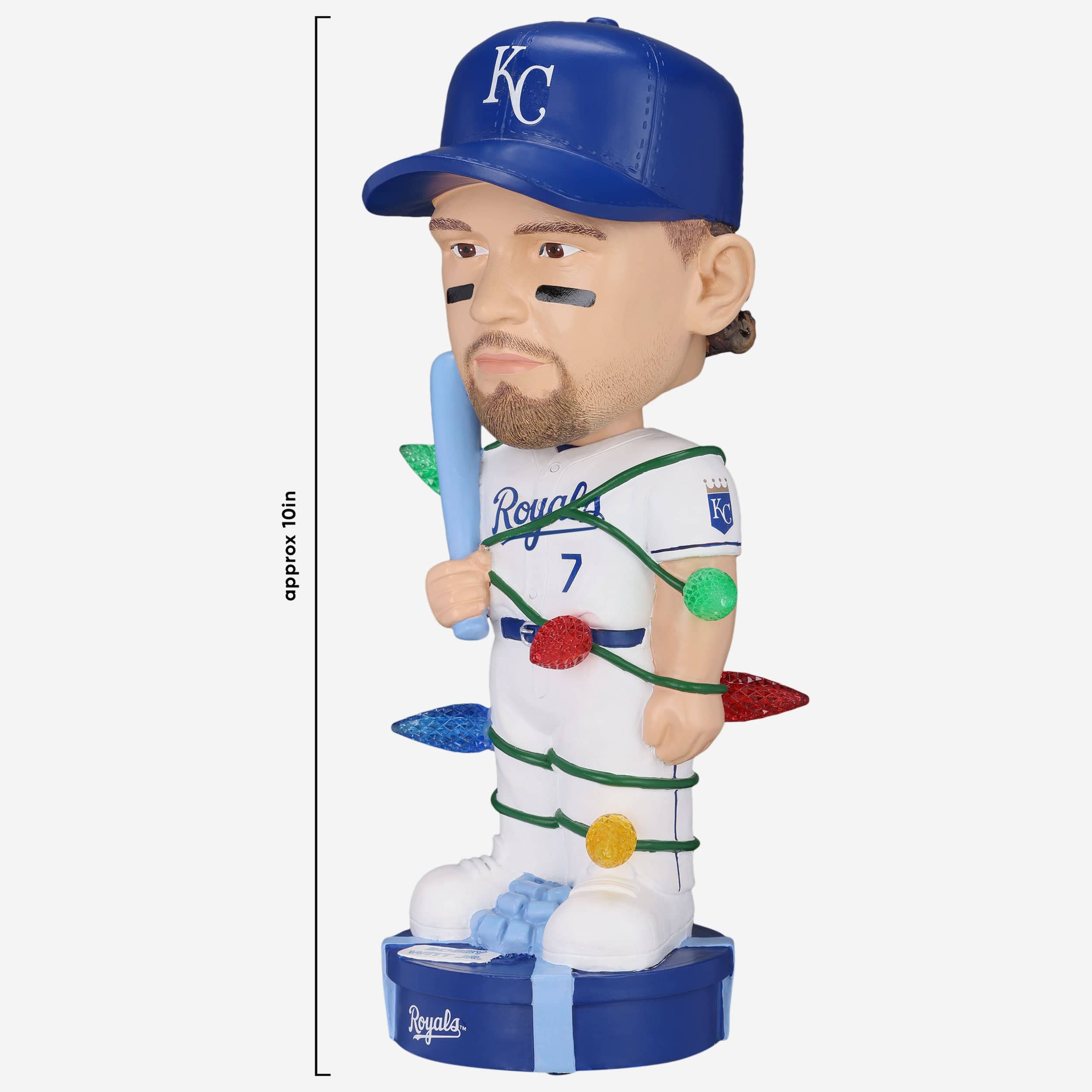 Bobby Witt Jr Kansas City Royals Holiday Lights Bobblehead - Image 5