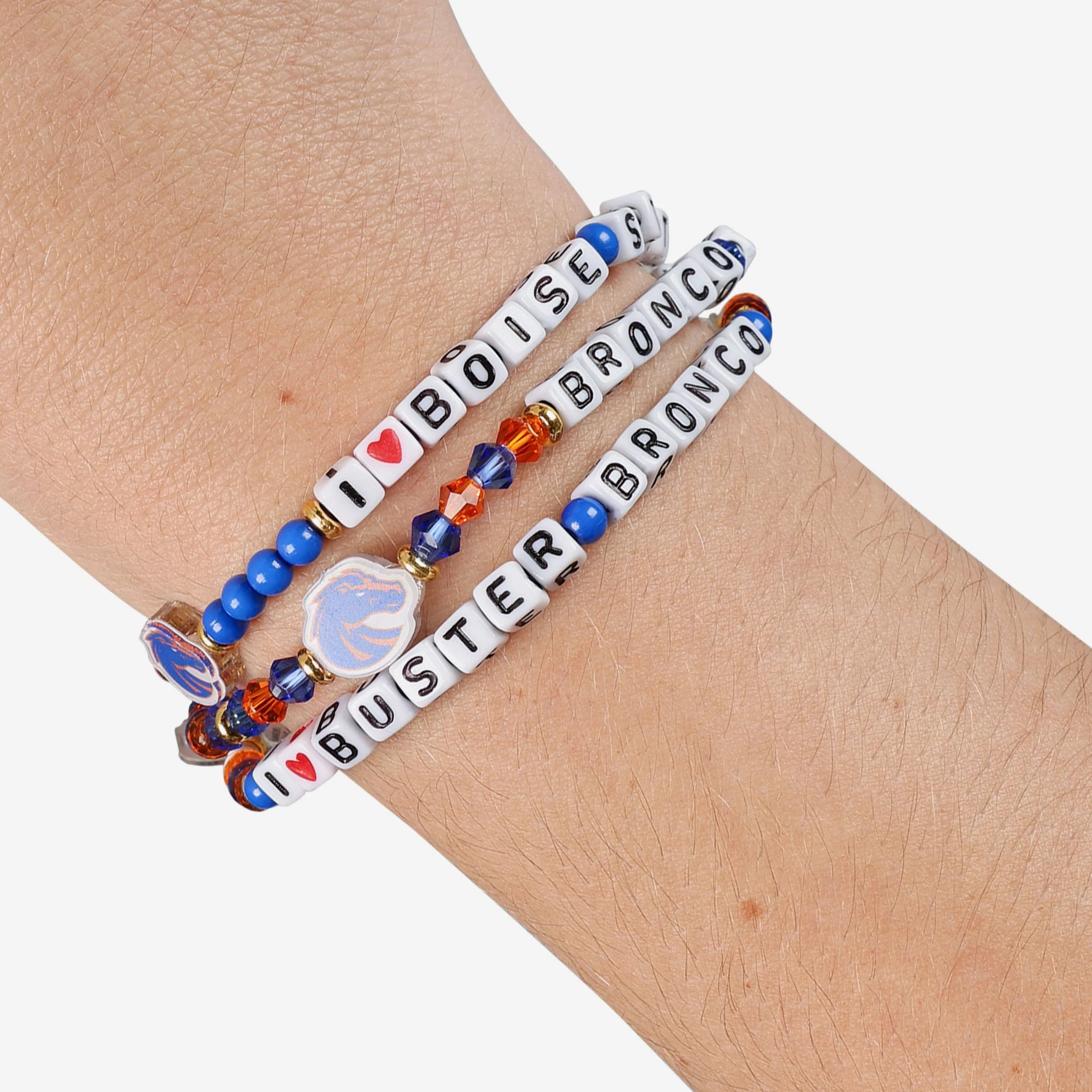 Boise State Broncos 3 Pack Friendship Bracelet - Image 4