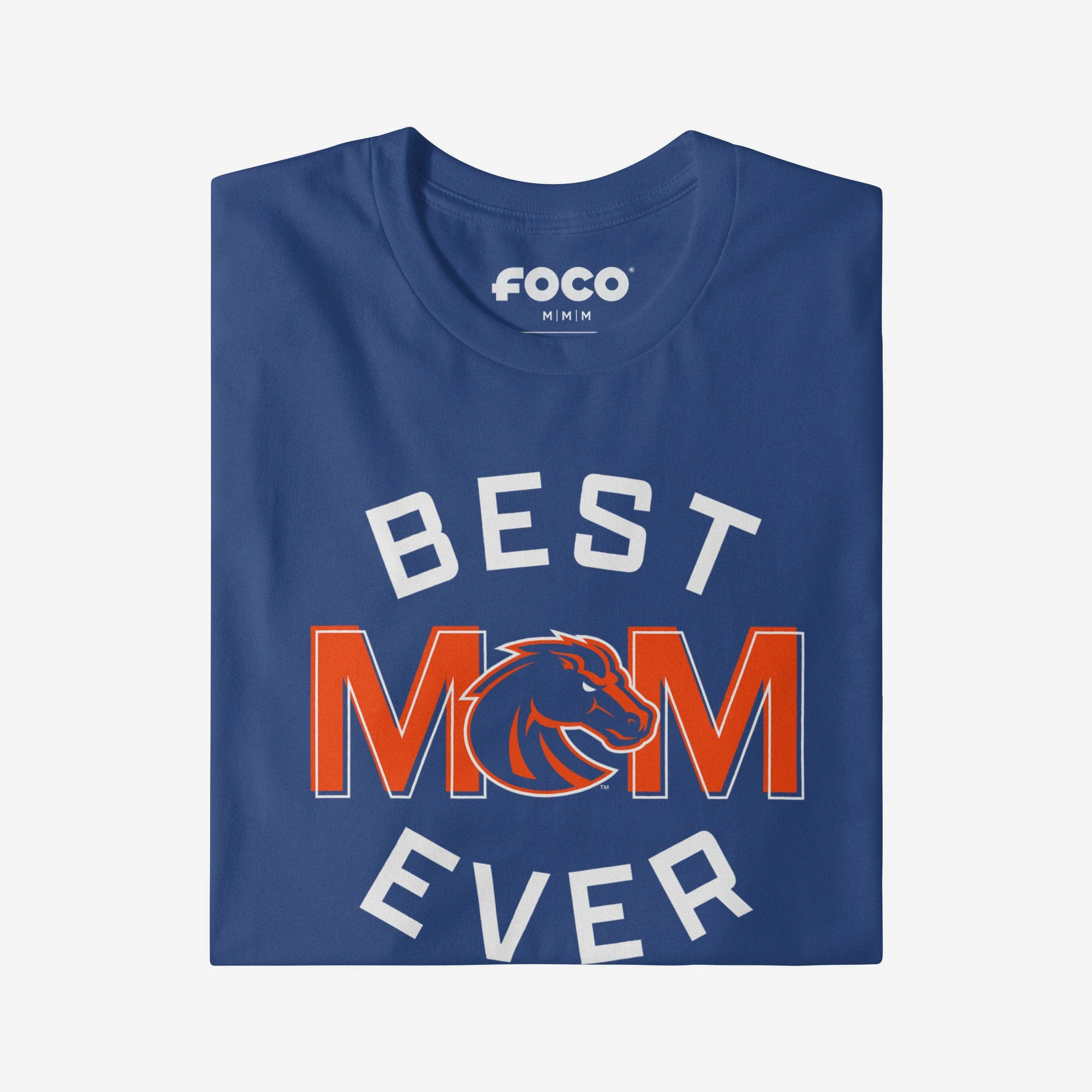 Boise State Broncos Best Mom Ever Arched T-Shirt - Image 3