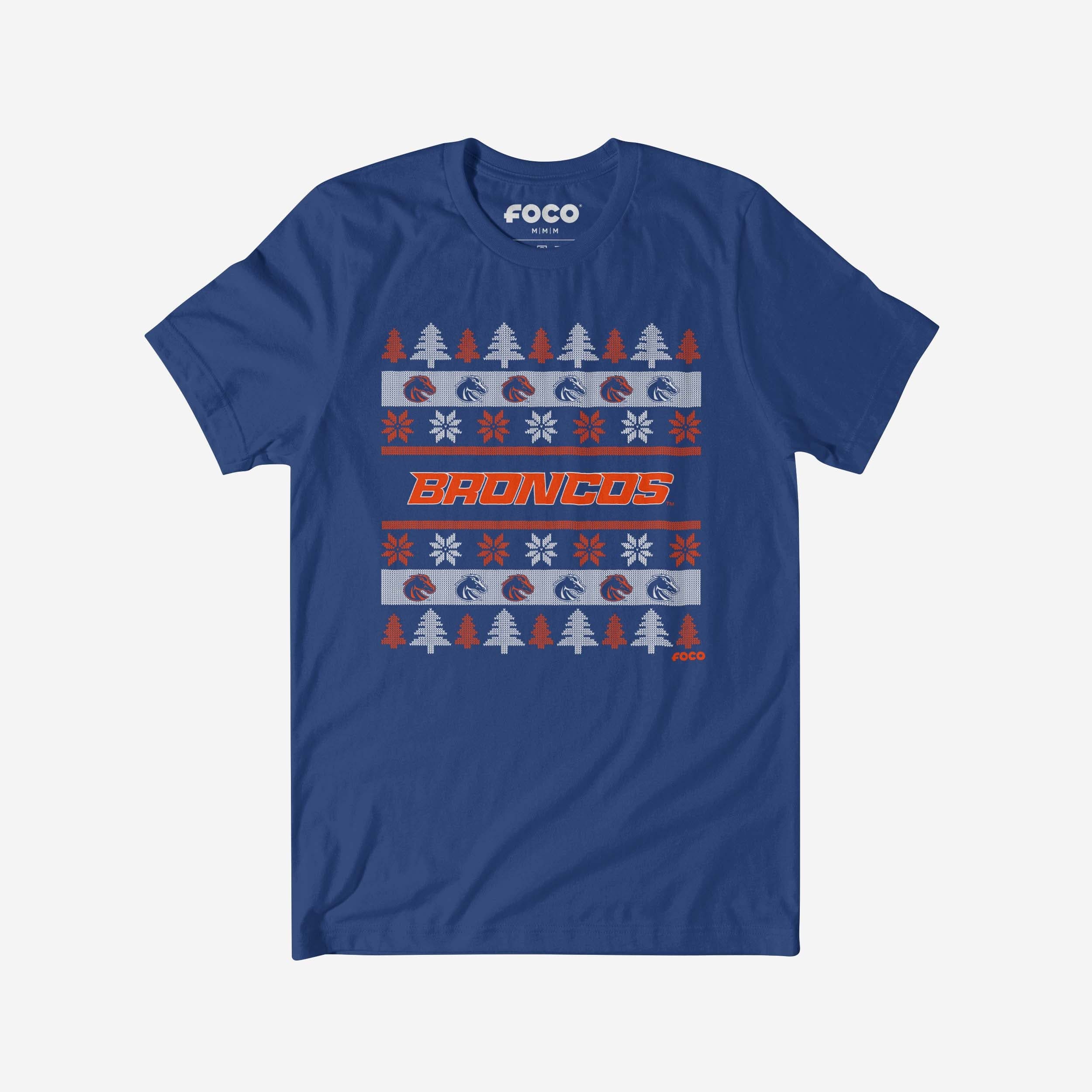 Boise State Broncos Holiday Sweater T-Shirt
