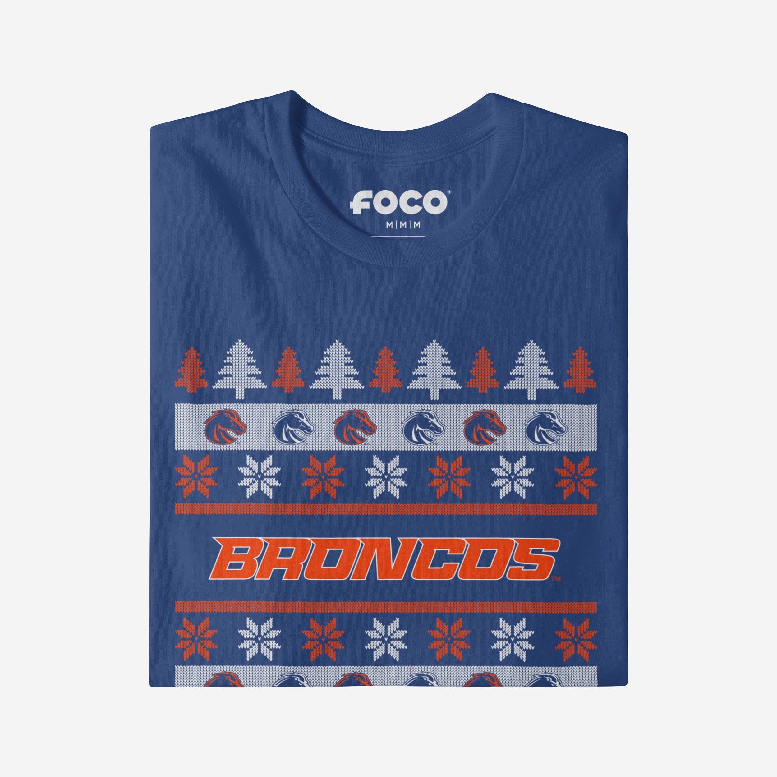 Boise State Broncos Holiday Sweater T-Shirt - Image 4