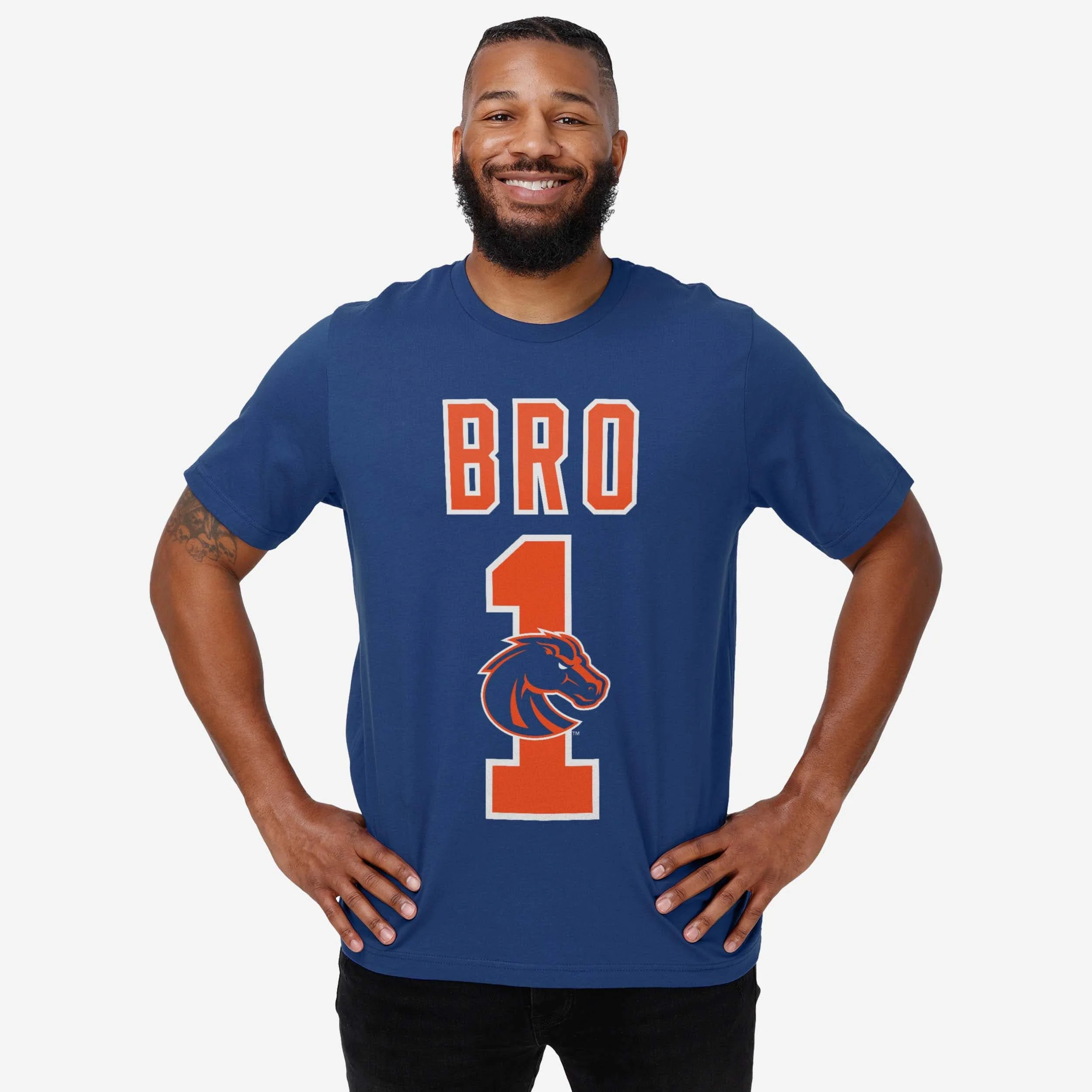 Boise State Broncos Number 1 Bro T-Shirt - Image 2
