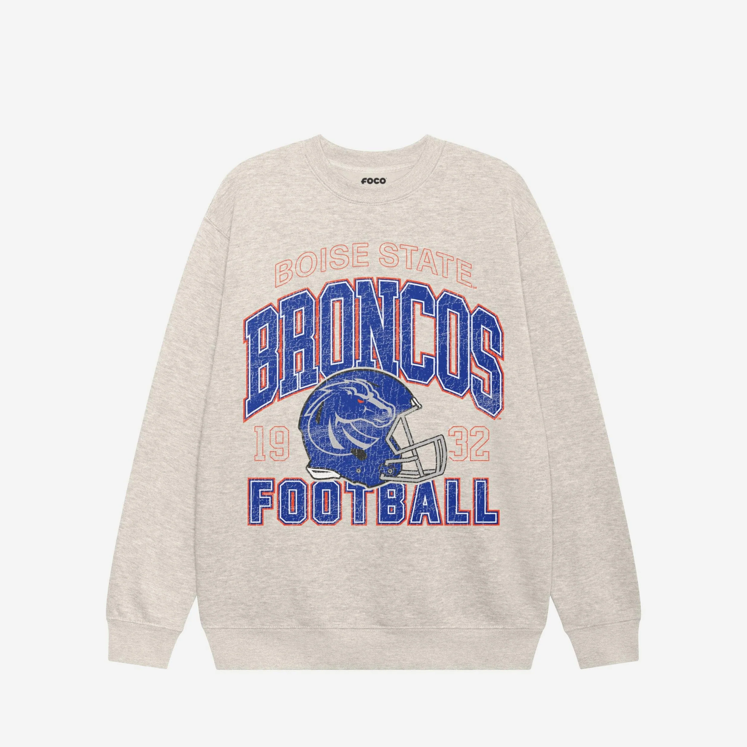 Boise State Broncos Varsity Crew Neck Sweatshirt