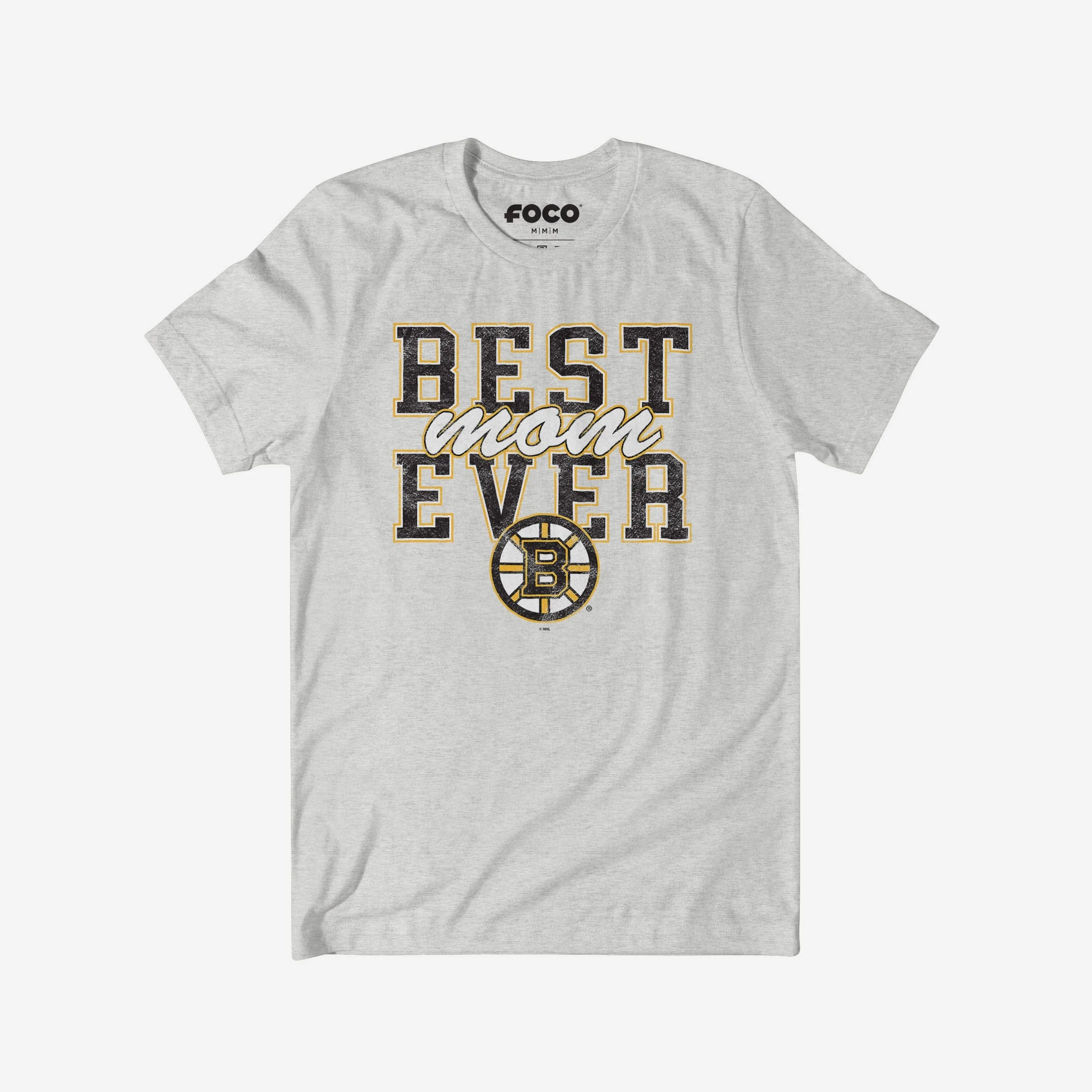 Boston Bruins Best Mom Ever Stacked T-Shirt
