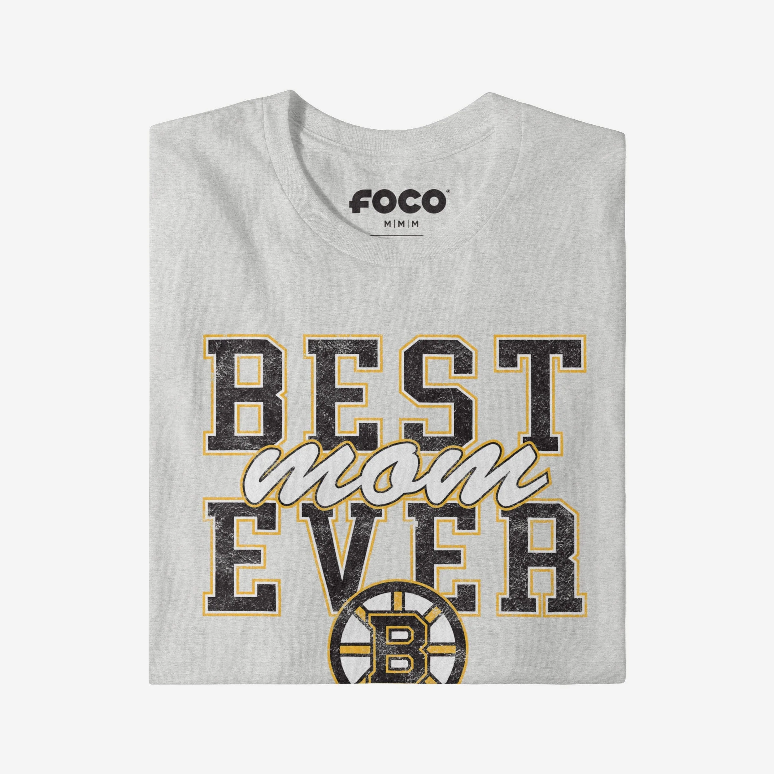Boston Bruins Best Mom Ever Stacked T-Shirt - Image 3