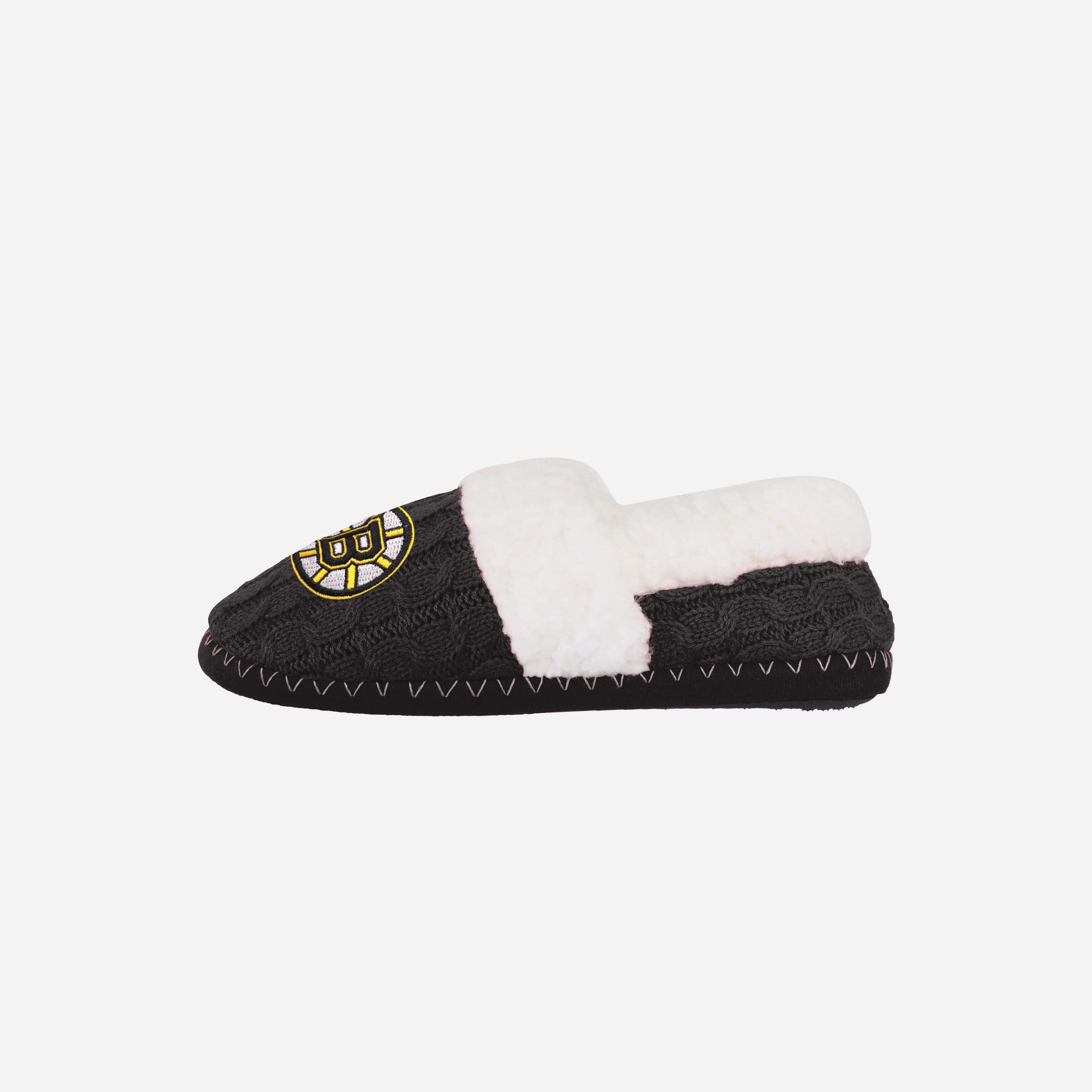 Boston Bruins Womens Team Color Moccasin Slipper - Image 4