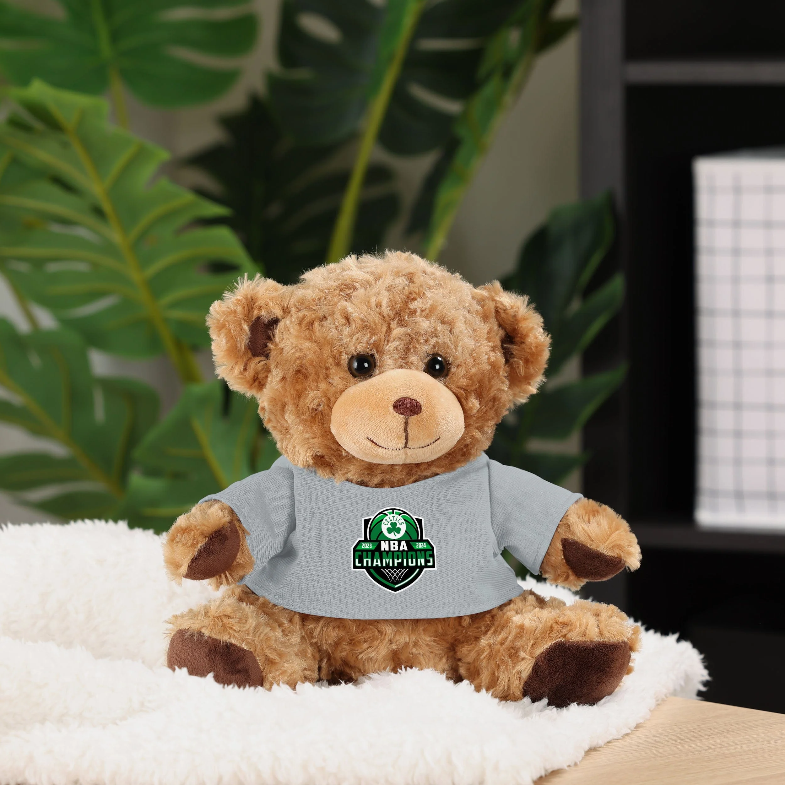 Boston Celtics 2024 NBA Champions Seated Shirt Bear - Image 2