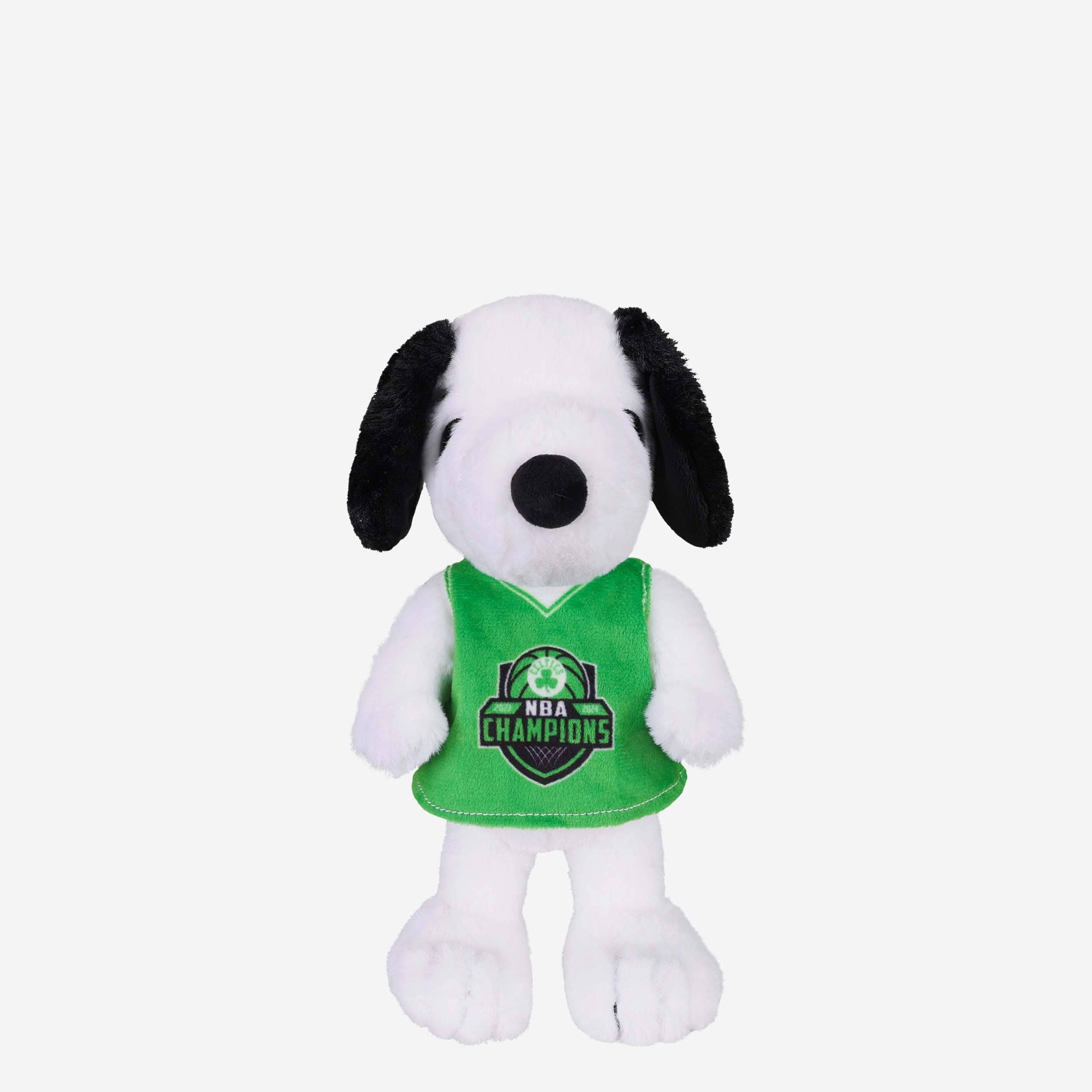 Boston Celtics 2024 NBA Champions Snoopy Peanuts Jersey Plush