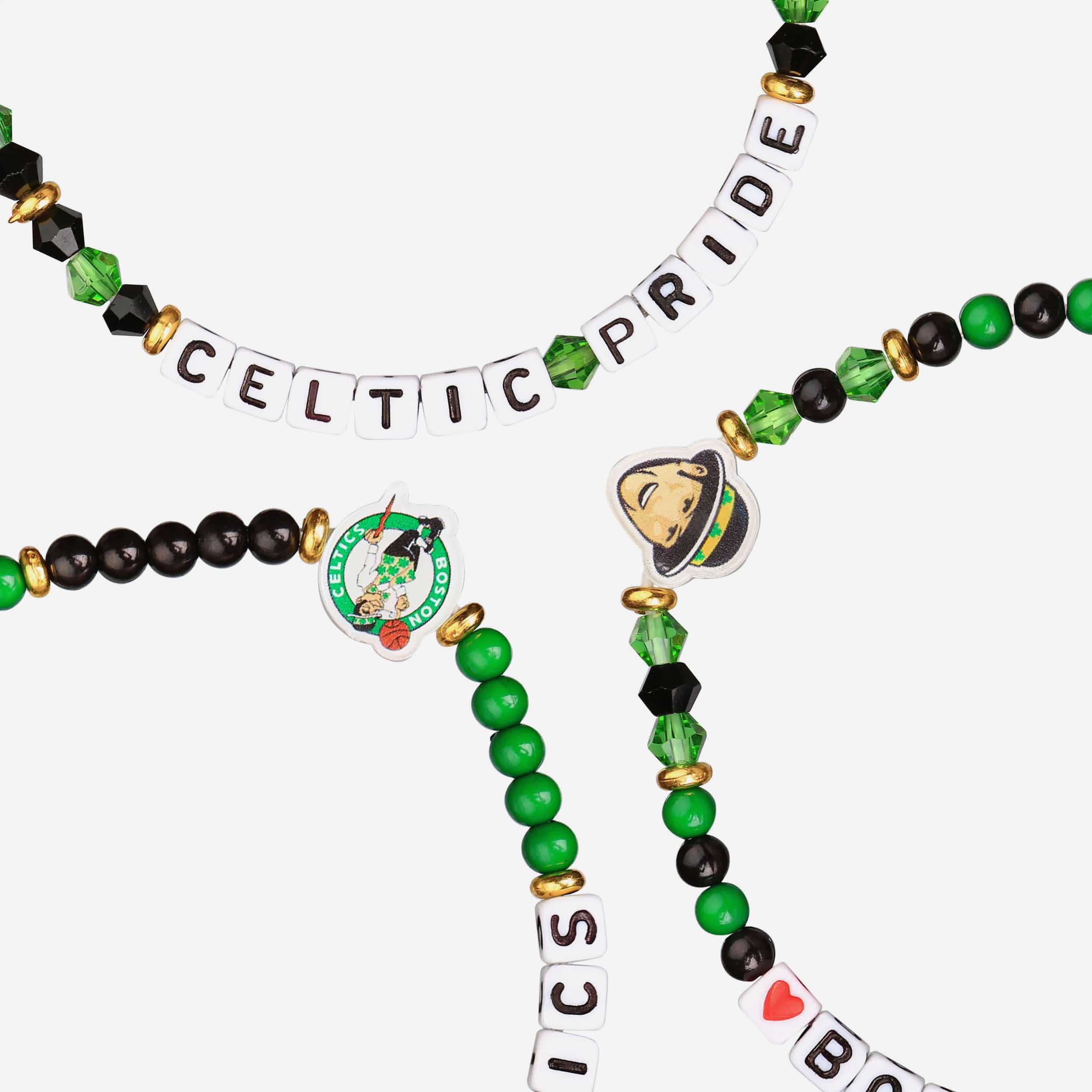 Boston Celtics 3 Pack Friendship Bracelet - Image 2