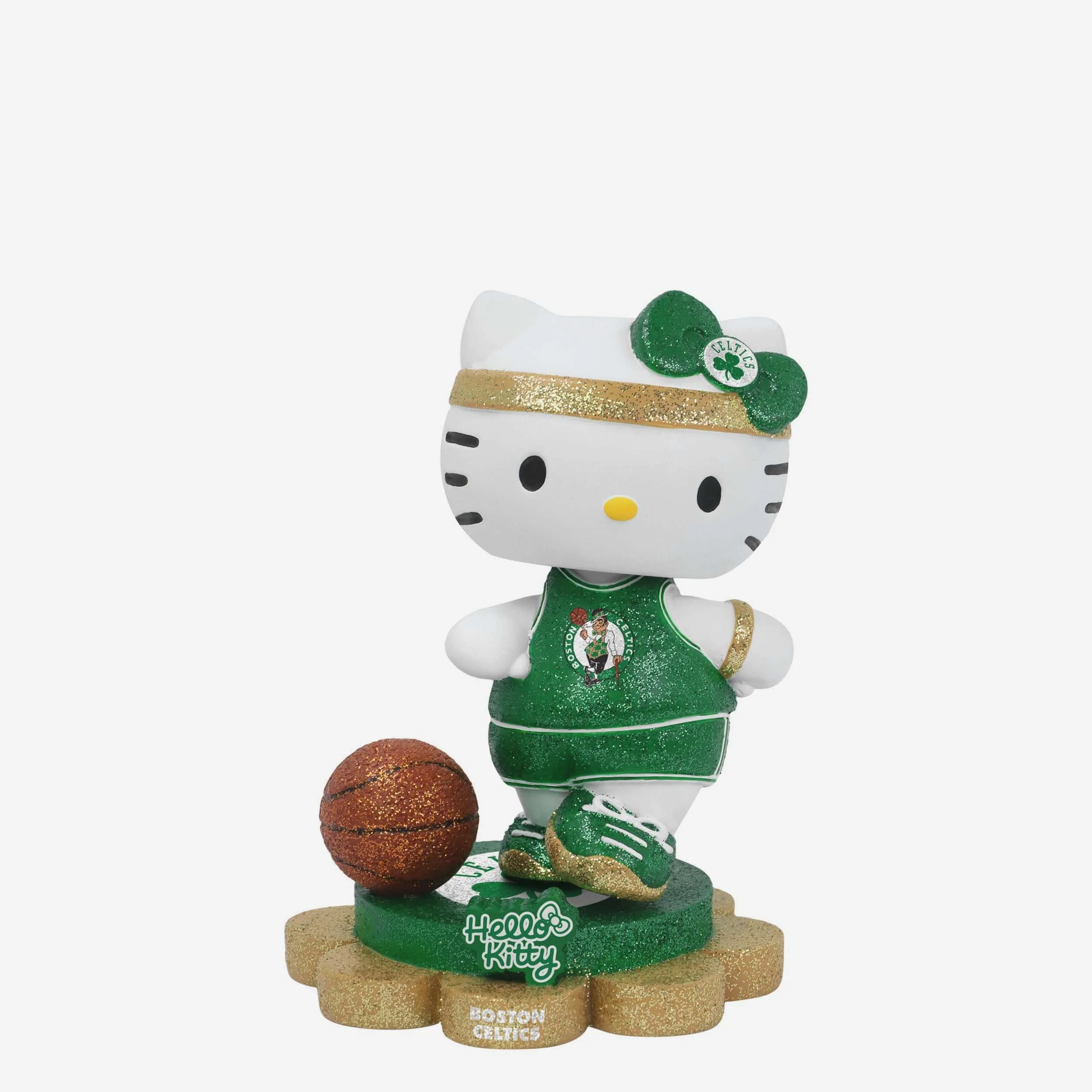 Boston Celtics Hello Kitty® Glitter Mini Bobblehead