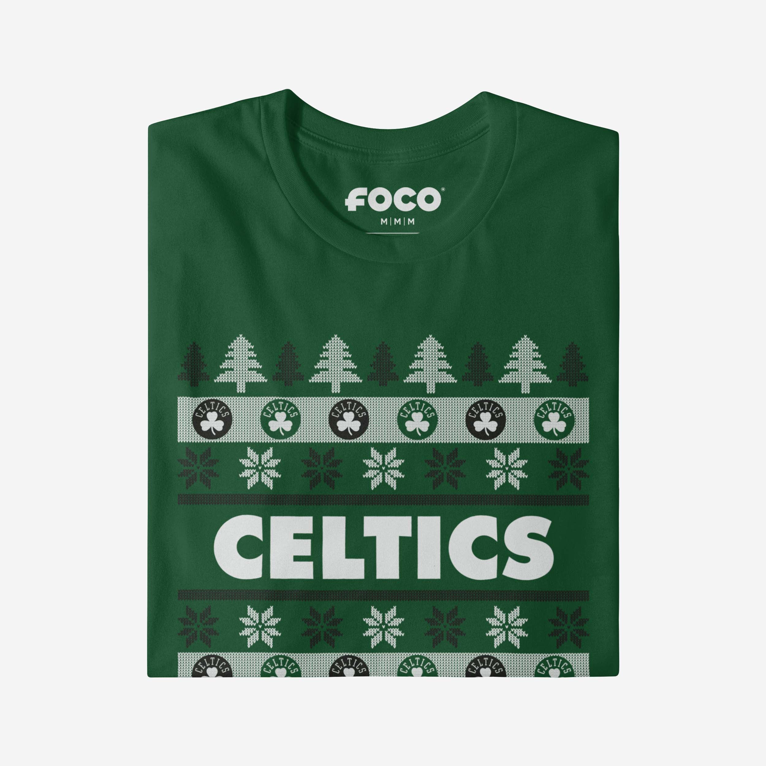 Boston Celtics Holiday Sweater T-Shirt - Image 4