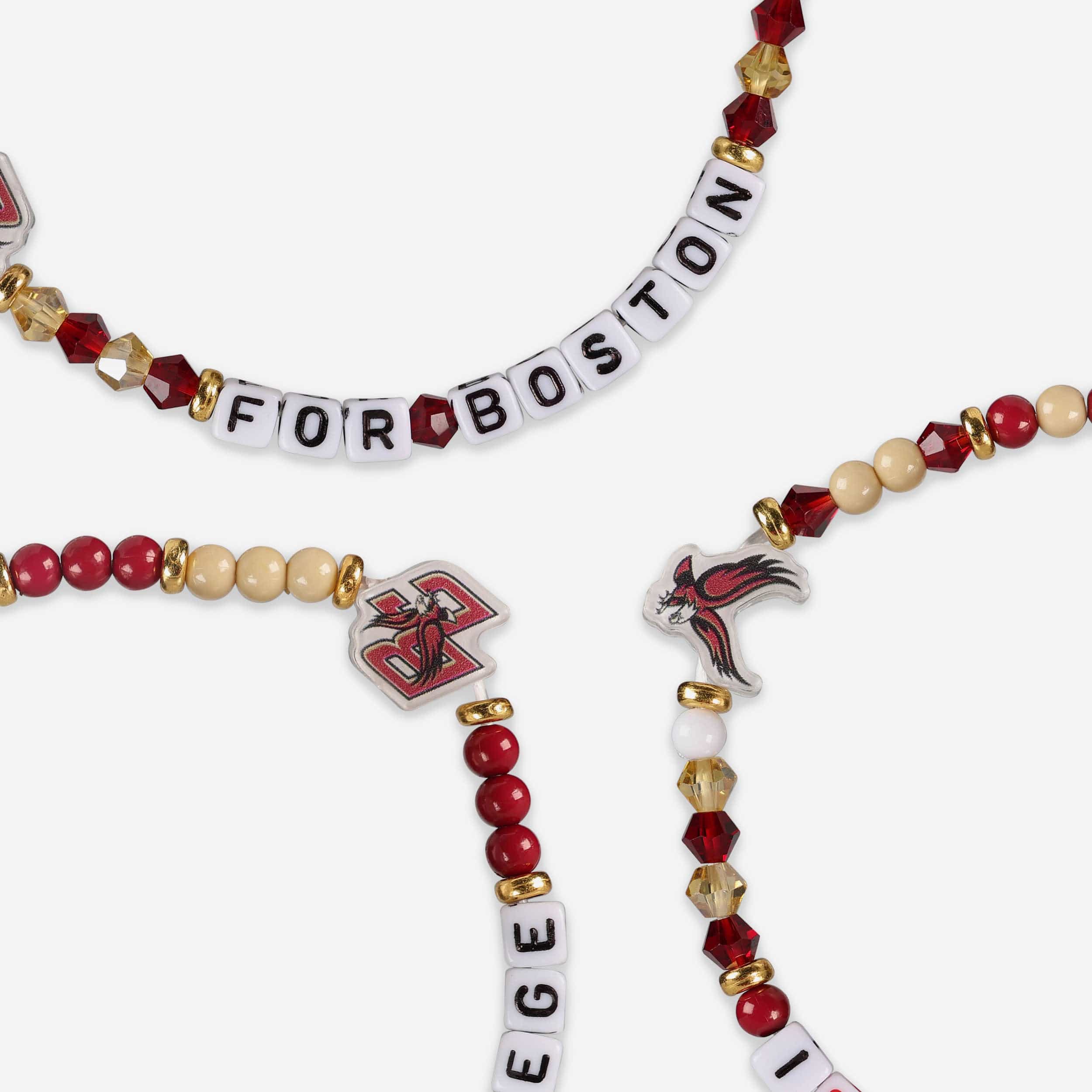 Boston College Eagles 3 Pack Friendship Bracelet - Image 2