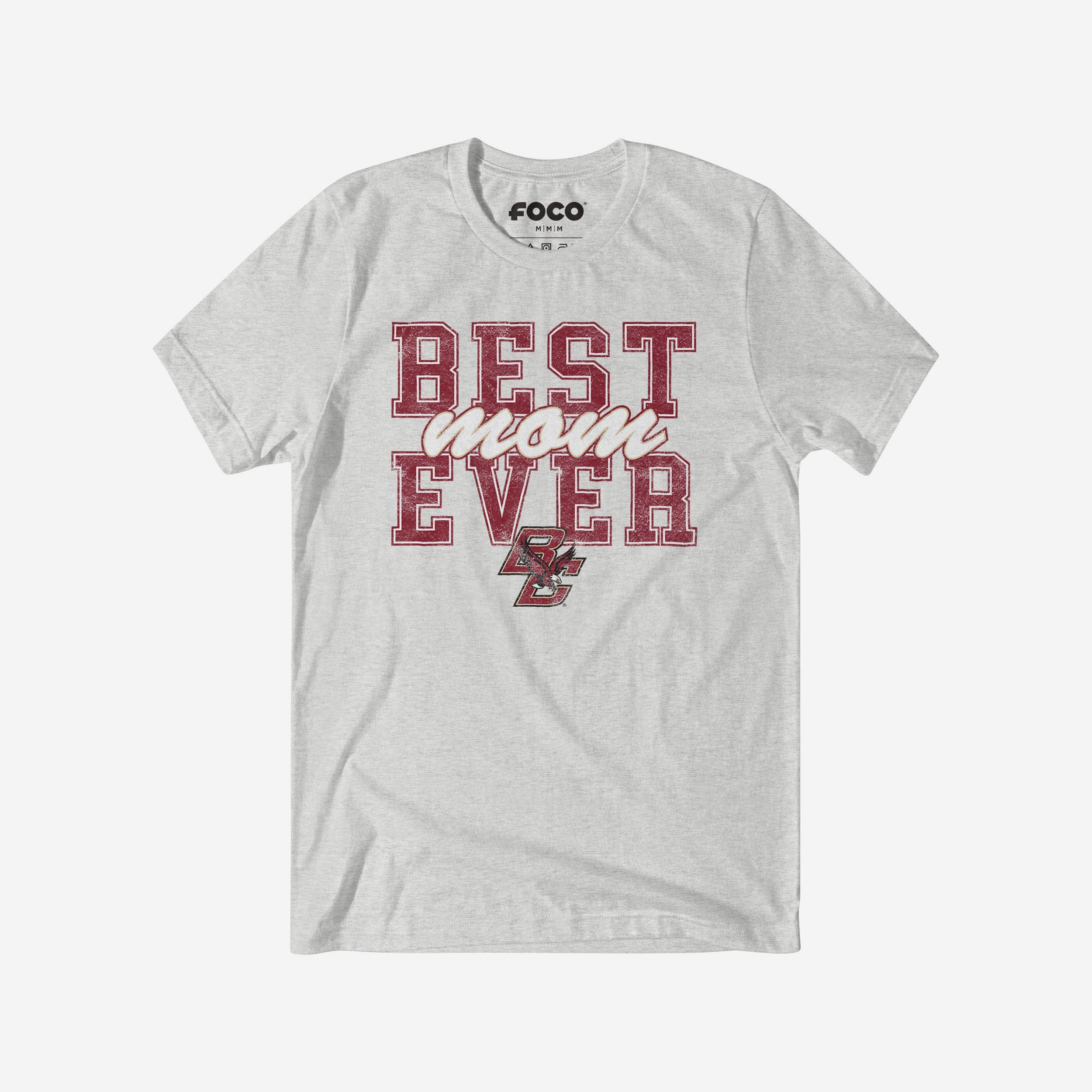 Boston College Eagles Best Mom Ever Stacked T-Shirt