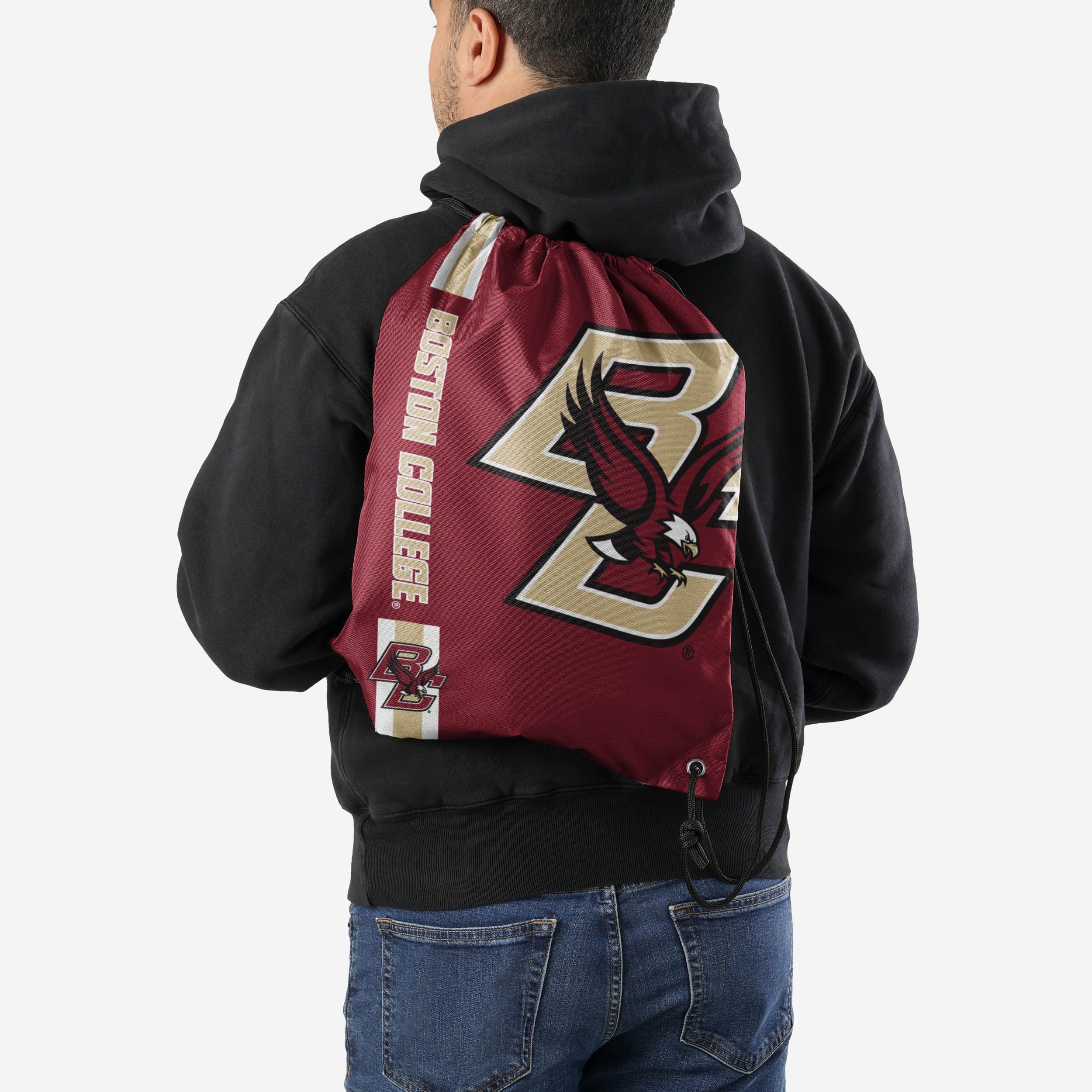 Boston College Eagles Big Logo Drawstring Backpack - Image 2