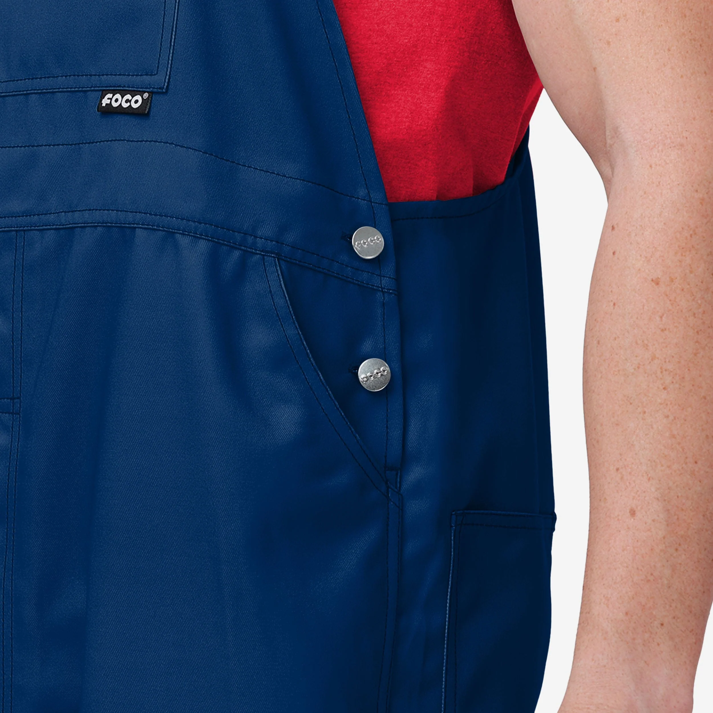 Boston Red Sox Mens Big Logo Bib Overalls - Image 5