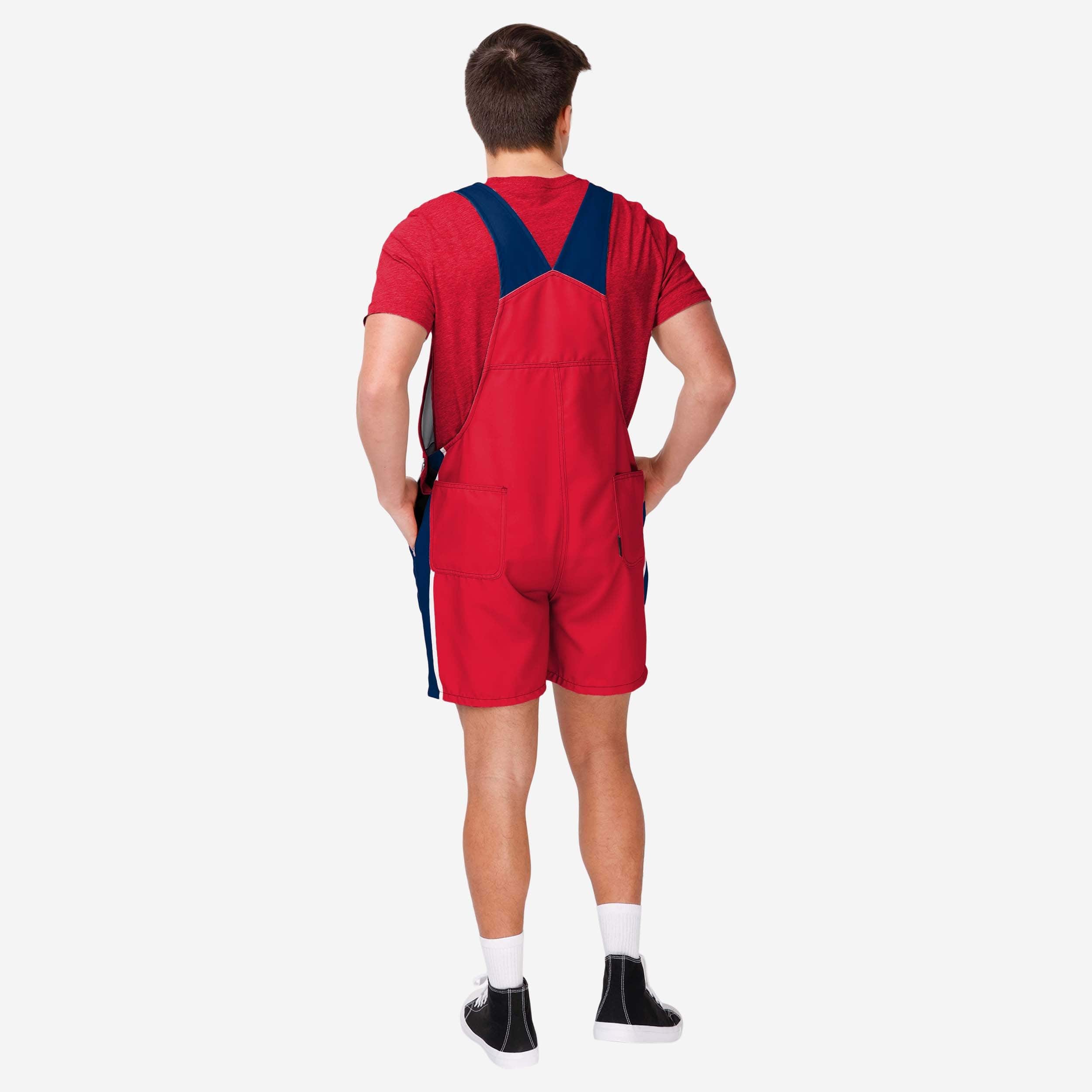 Boston Red Sox Mens Team Stripe Bib Shortalls - Image 2