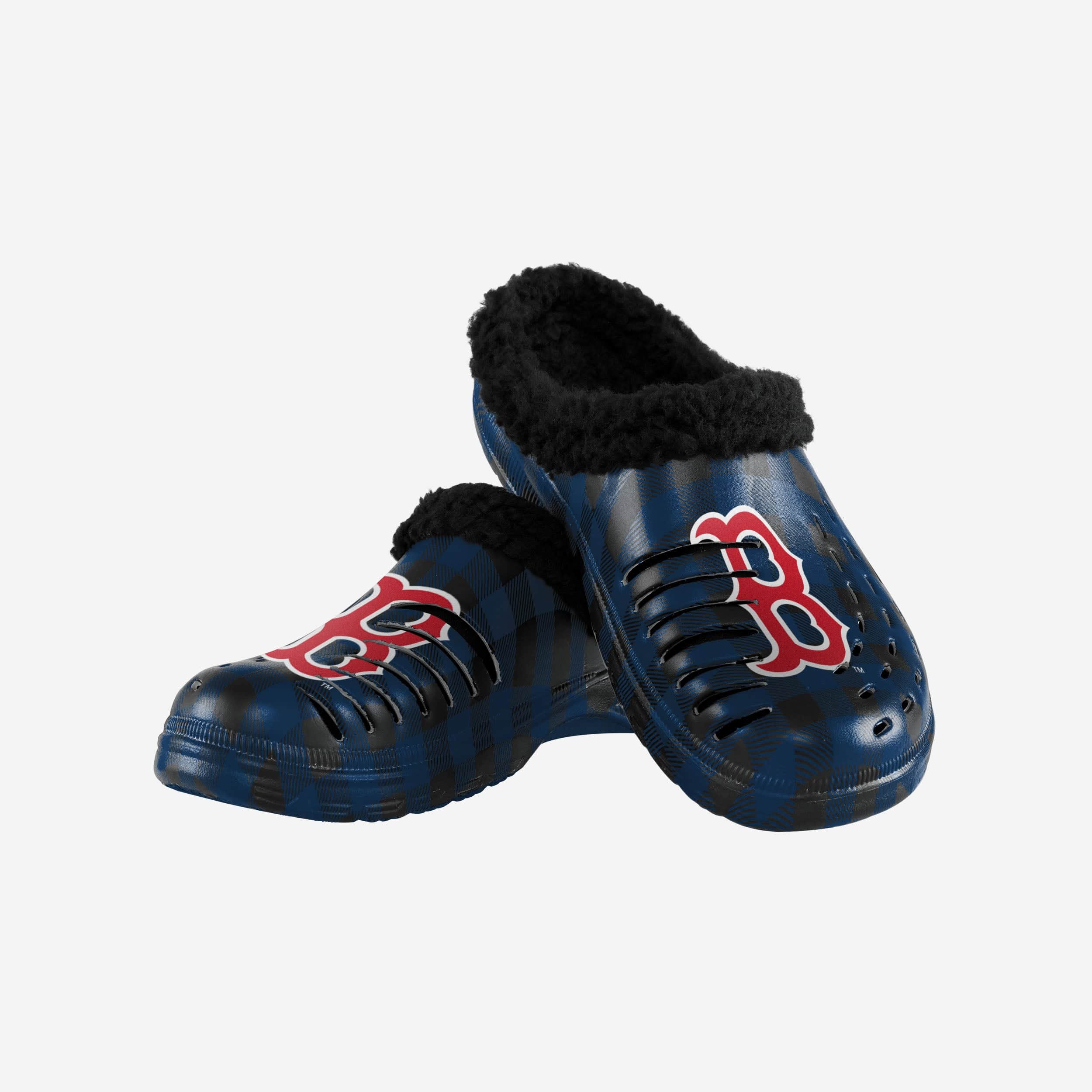 Boston Red Sox Sherpa Lined Buffalo Check Clog - Image 3