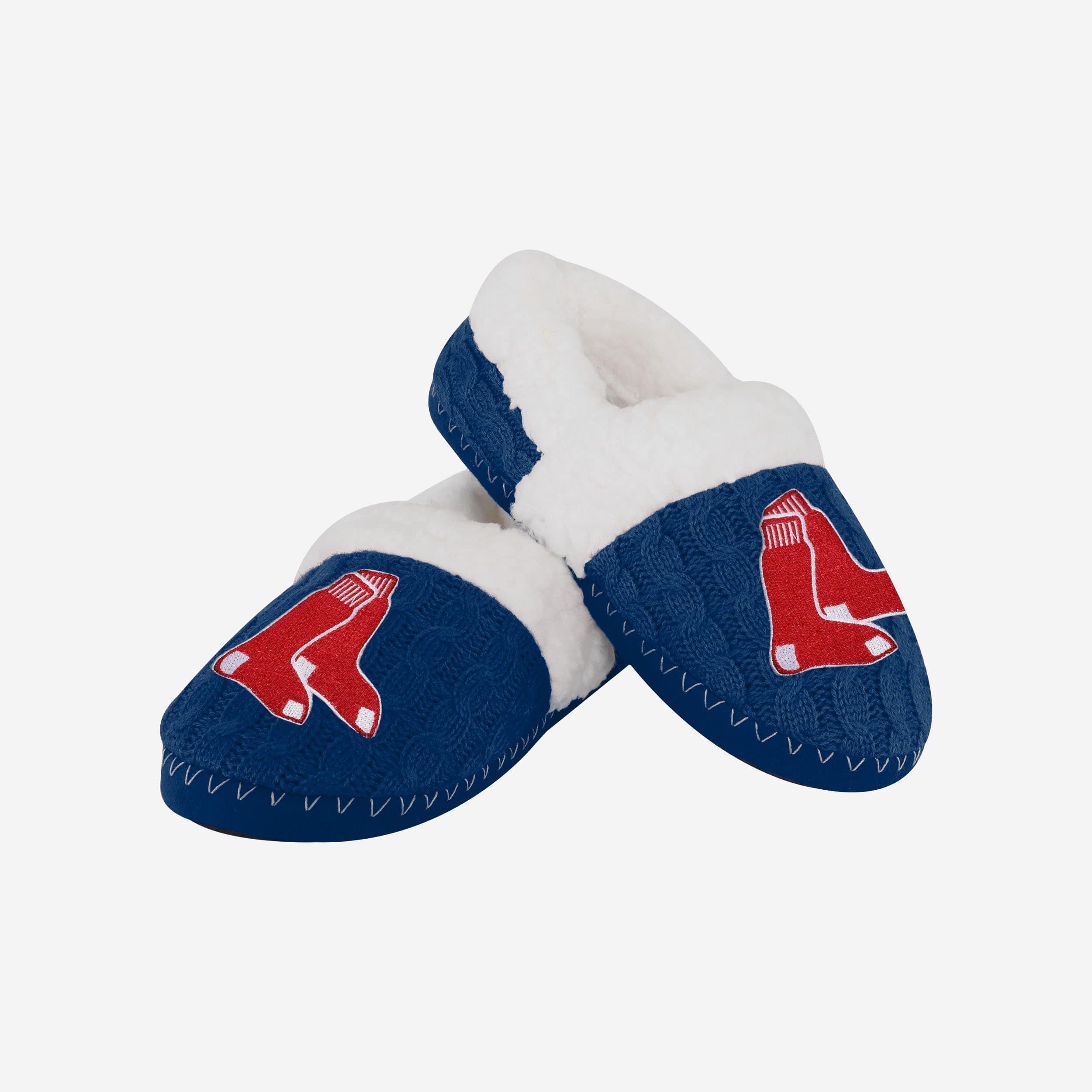 Boston Red Sox Womens Team Color Moccasin Slipper - Image 4