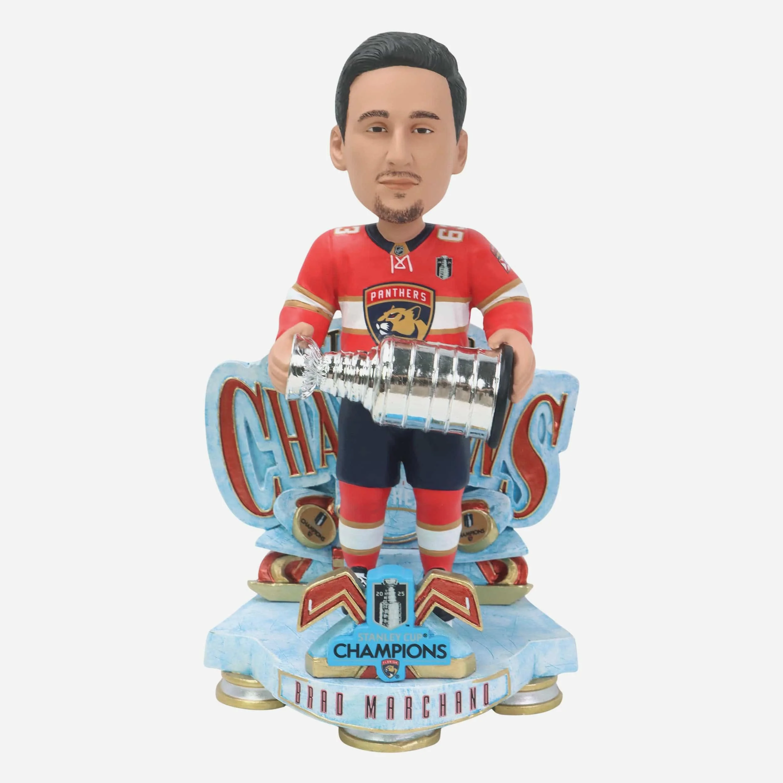 Brad Marchand Florida Panthers 2025 Stanley Cup Champions Celebration Bobblehead
