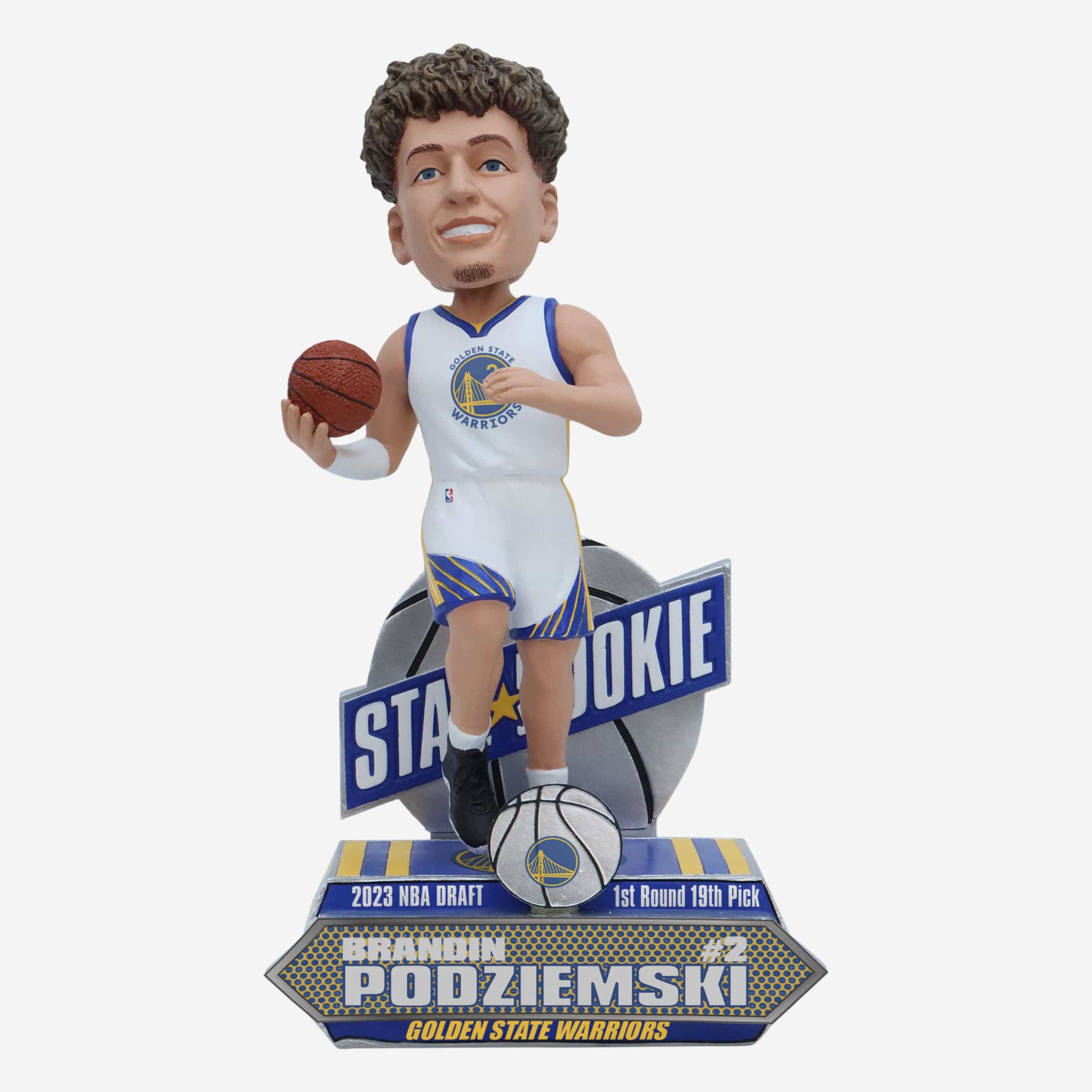 Brandin Podziemski Golden State Warriors 2023 Rookie Series Bobblehead