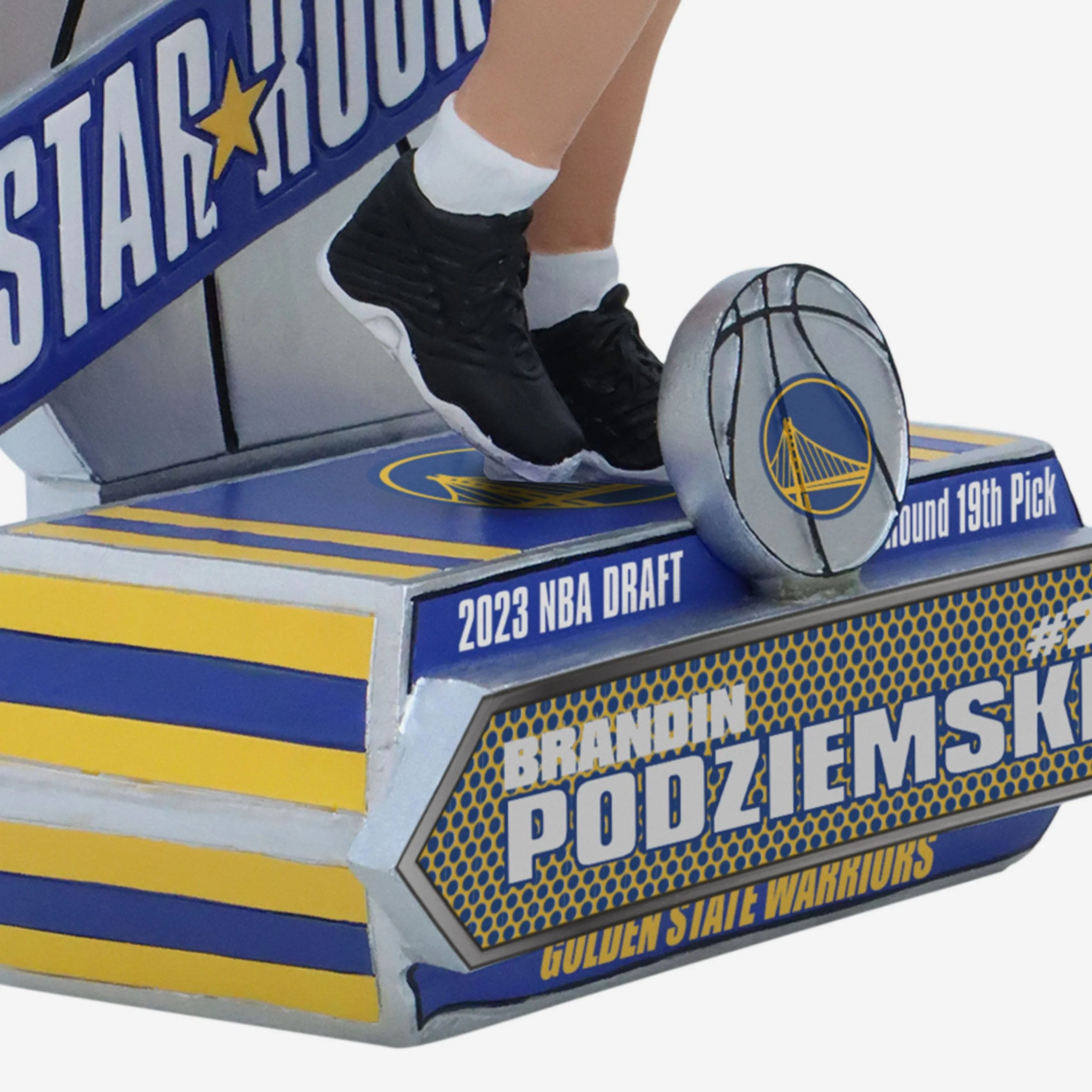 Brandin Podziemski Golden State Warriors 2023 Rookie Series Bobblehead - Image 3