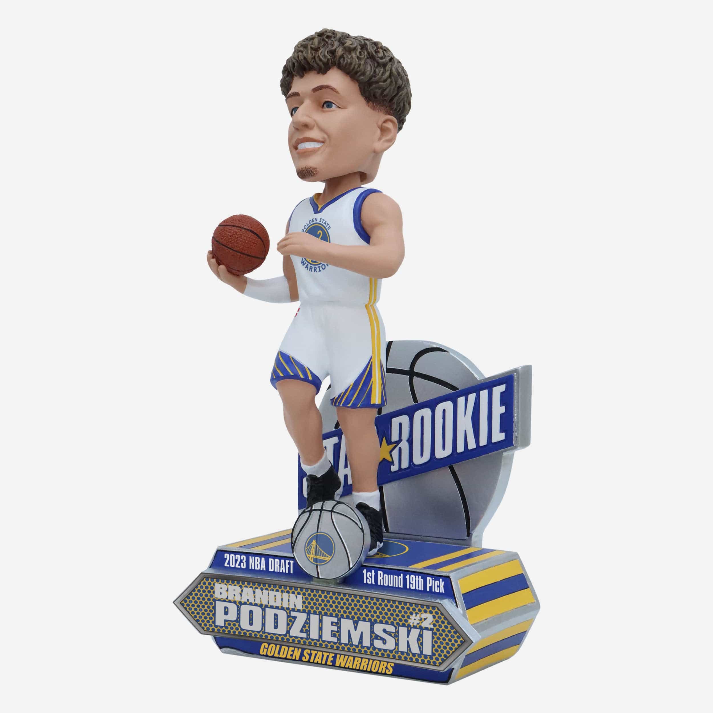 Brandin Podziemski Golden State Warriors 2023 Rookie Series Bobblehead - Image 4