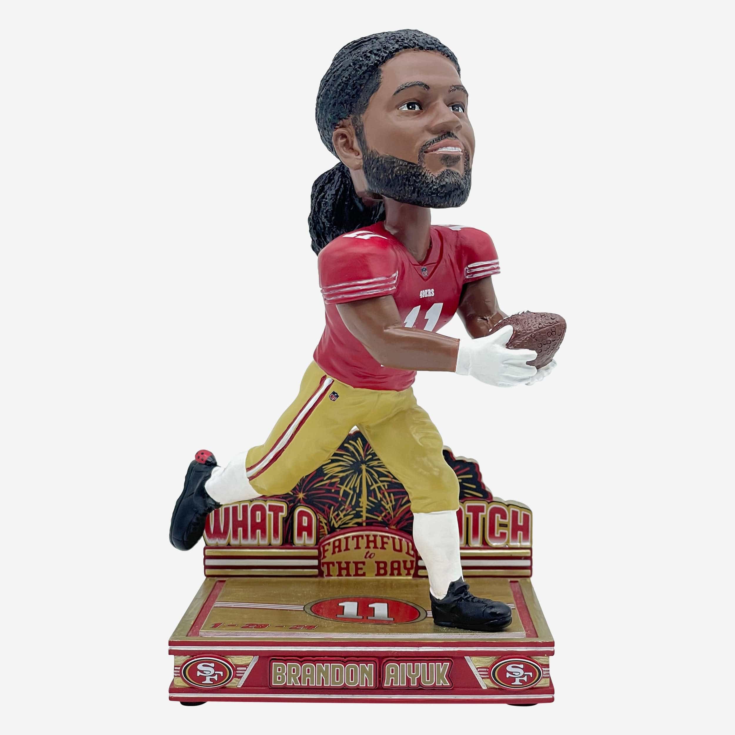 Brandon Aiyuk San Francisco 49ers NFL Championship Pivotal Catch Bobblehead