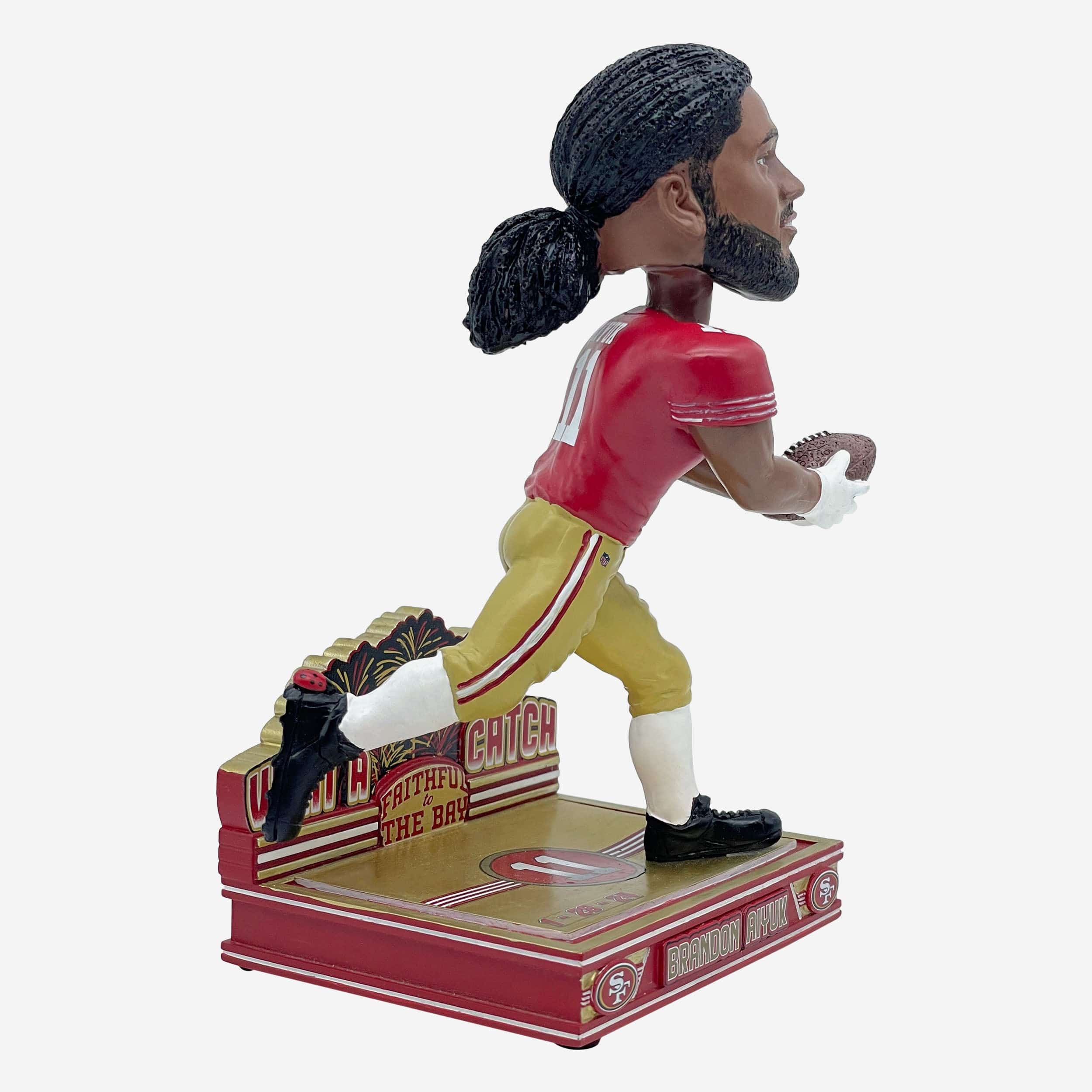 Brandon Aiyuk San Francisco 49ers NFL Championship Pivotal Catch Bobblehead - Image 4