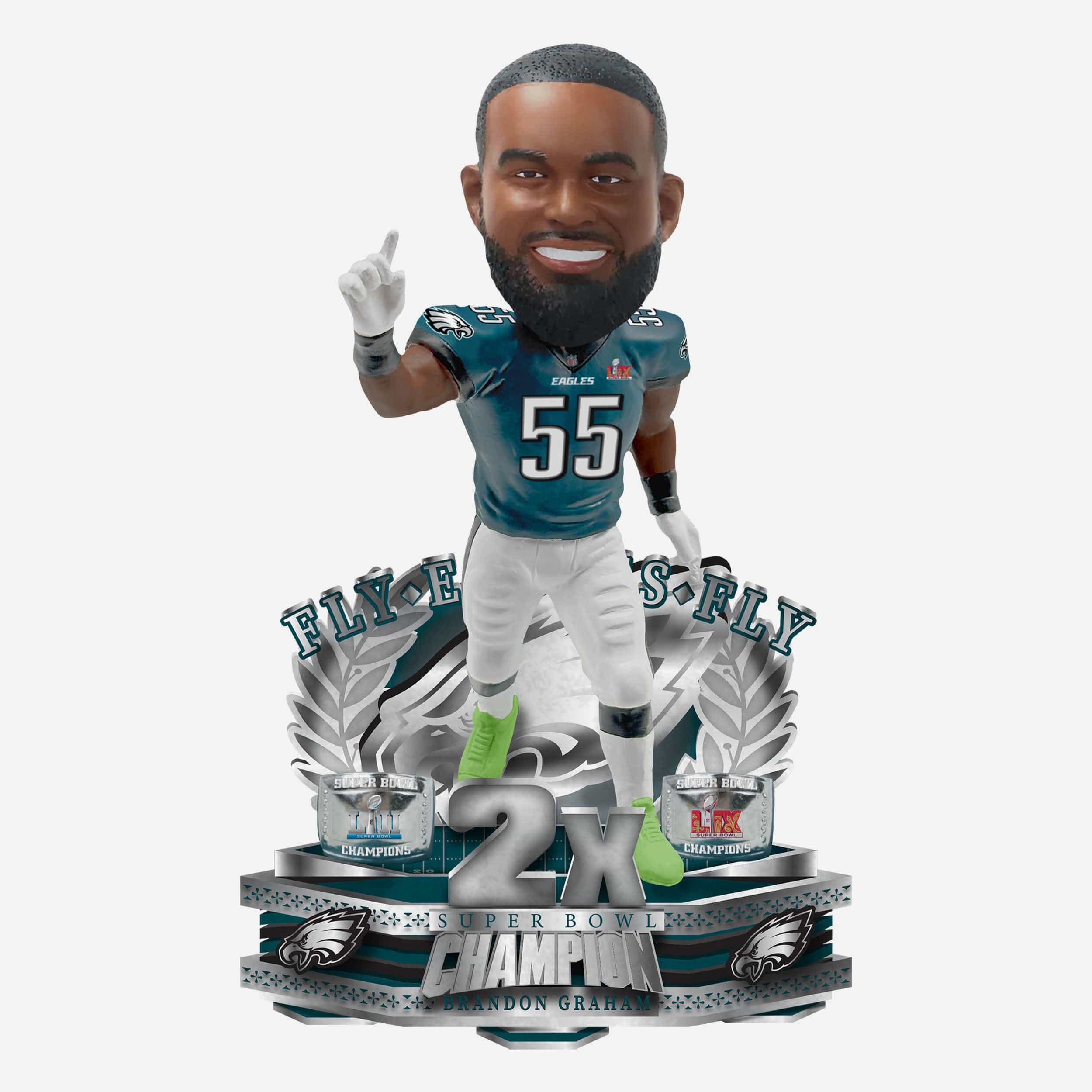 Brandon Graham Philadelphia Eagles 2x Super Bowl Champion Bobblehead