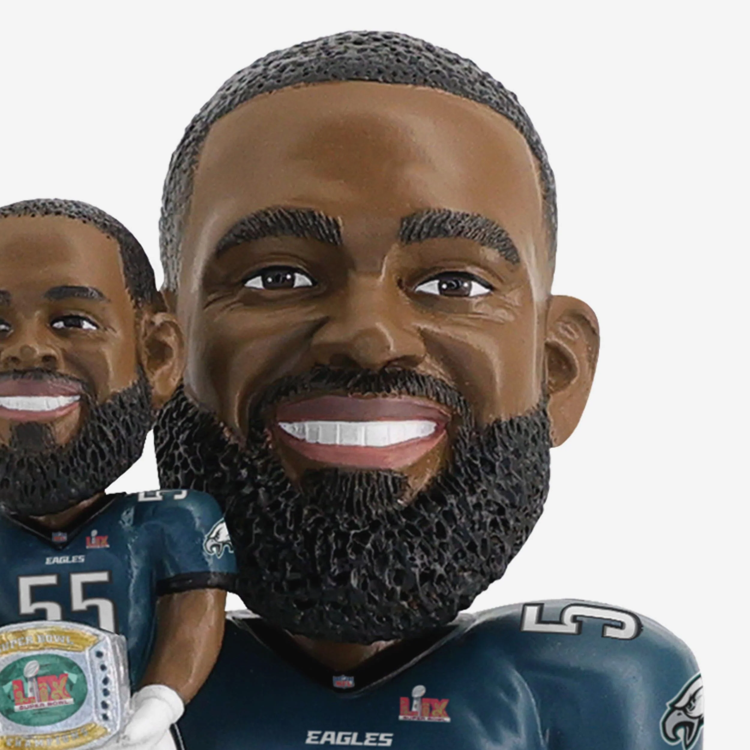 Brandon Graham Philadelphia Eagles Super Bowl LIX Champions Bobble Dubblz Bobblehead - Image 2