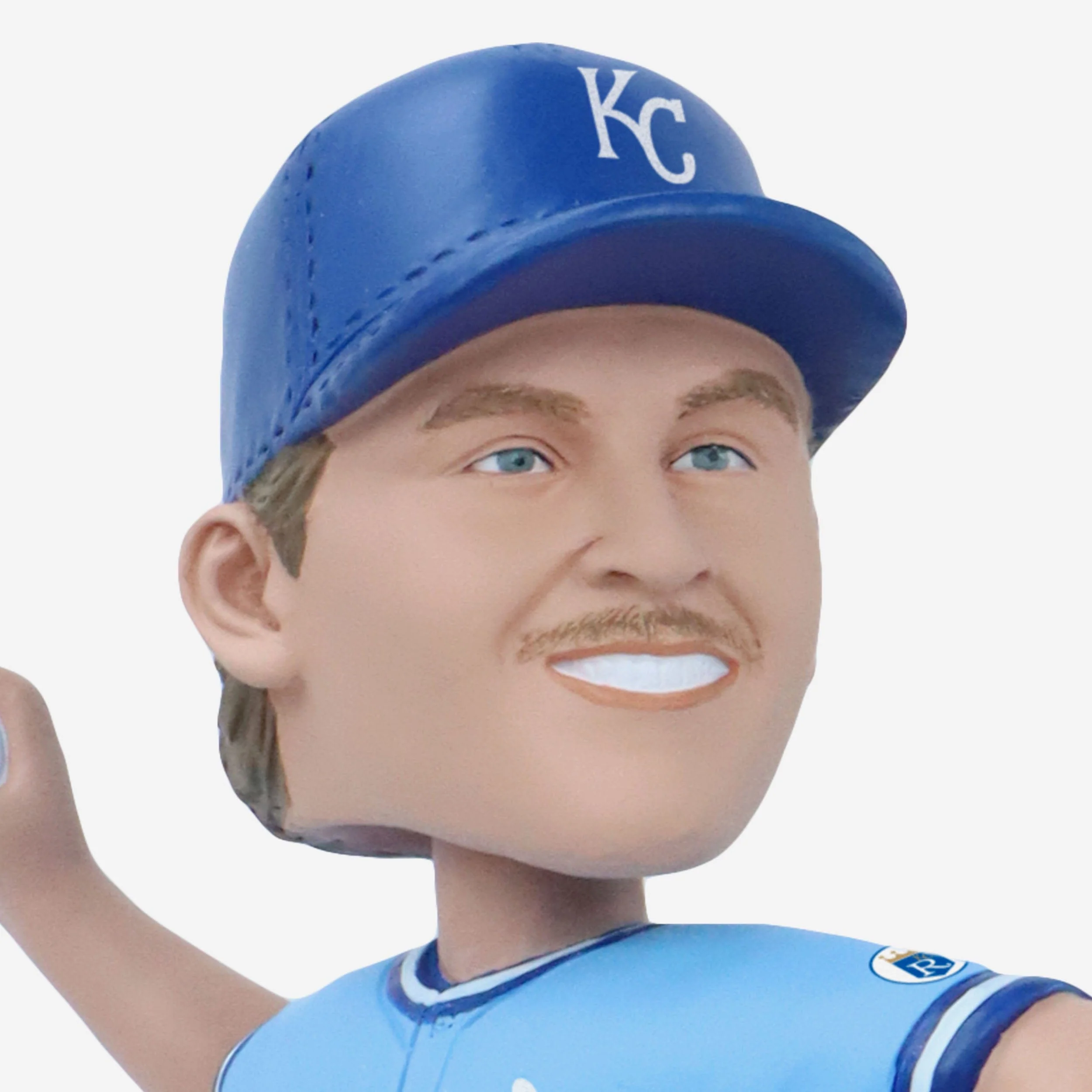 Bret Saberhagen & Salvador Perez Kansas City Royals 1985 & 2015 World Series Champions and MVPs Dual Bobblehead - Image 2