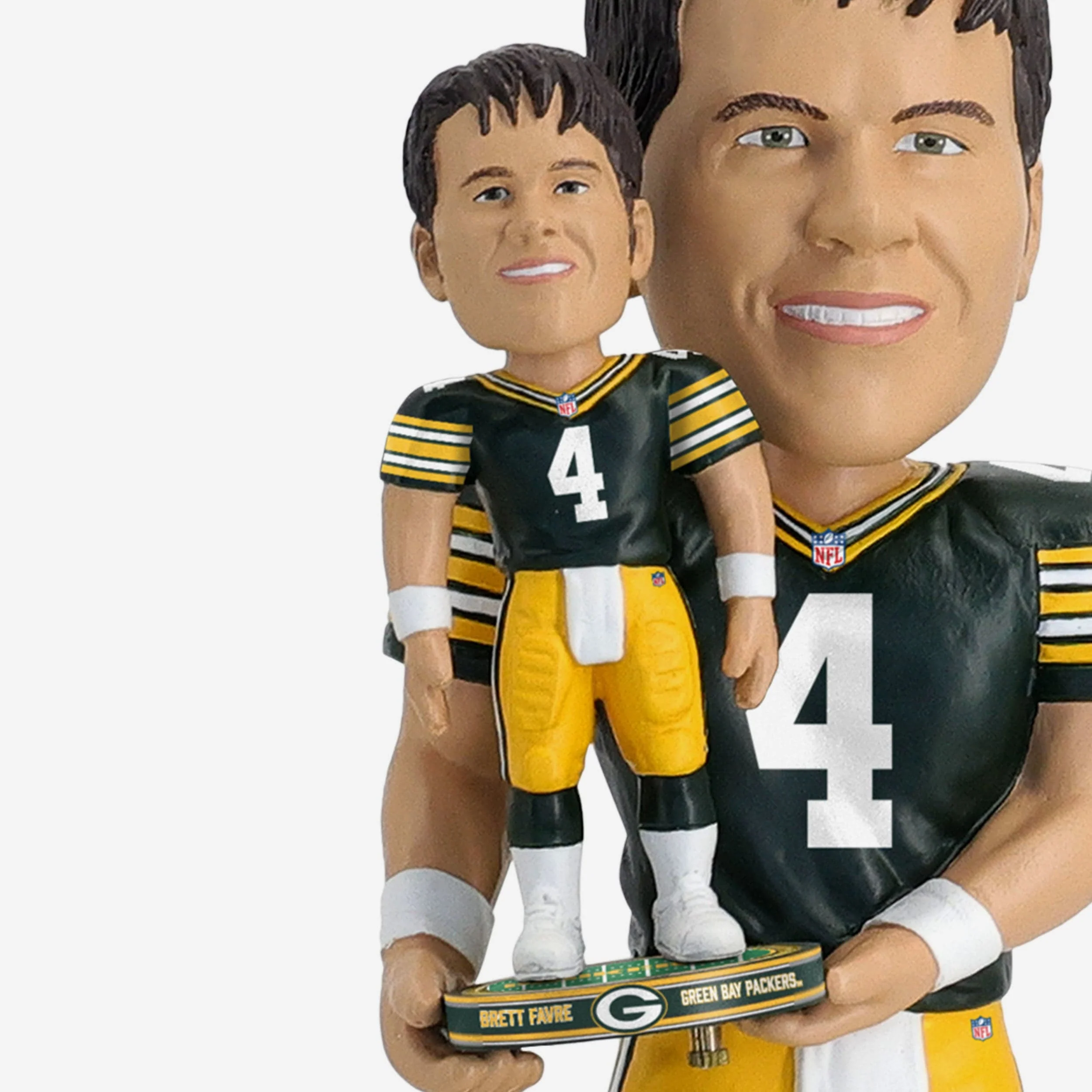 Brett Favre Green Bay Packers Bobble Dubblz Bobblehead - Image 4