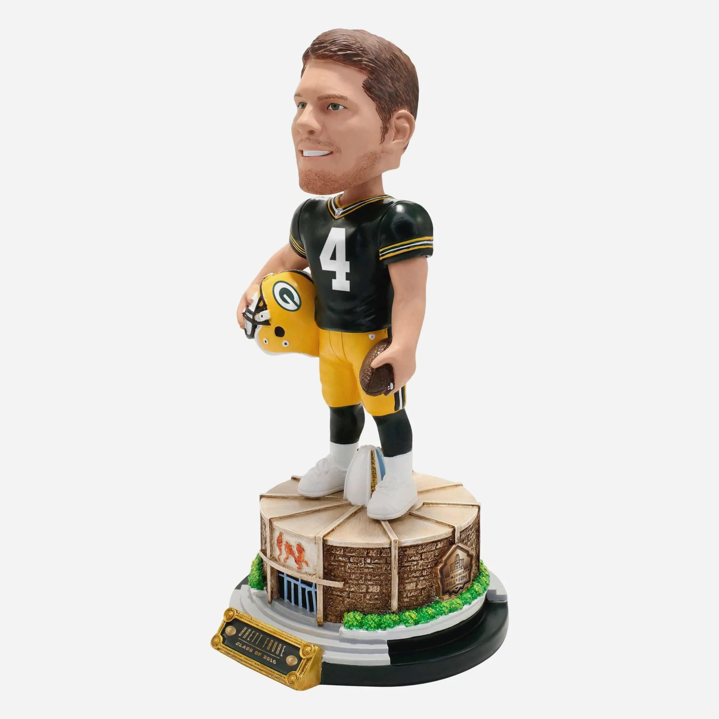Brett Favre Green Bay Packers Pro Football Hall of Fame Bobblehead - Image 4
