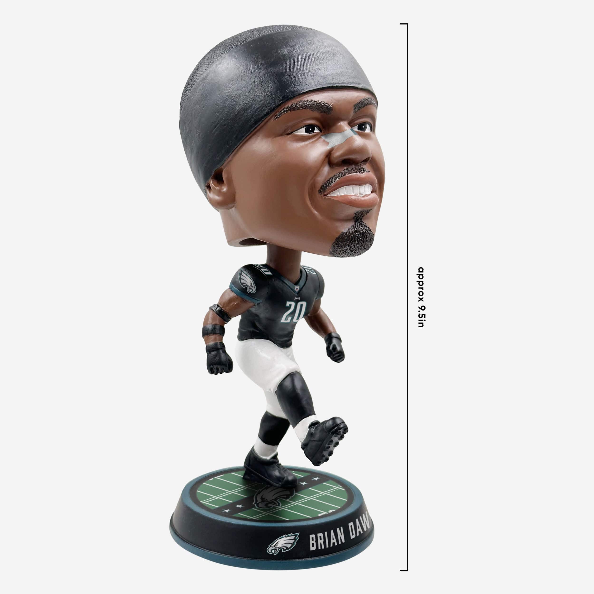 Brian Dawkins Philadelphia Eagles Field Stripe Bighead Bobblehead - Image 4