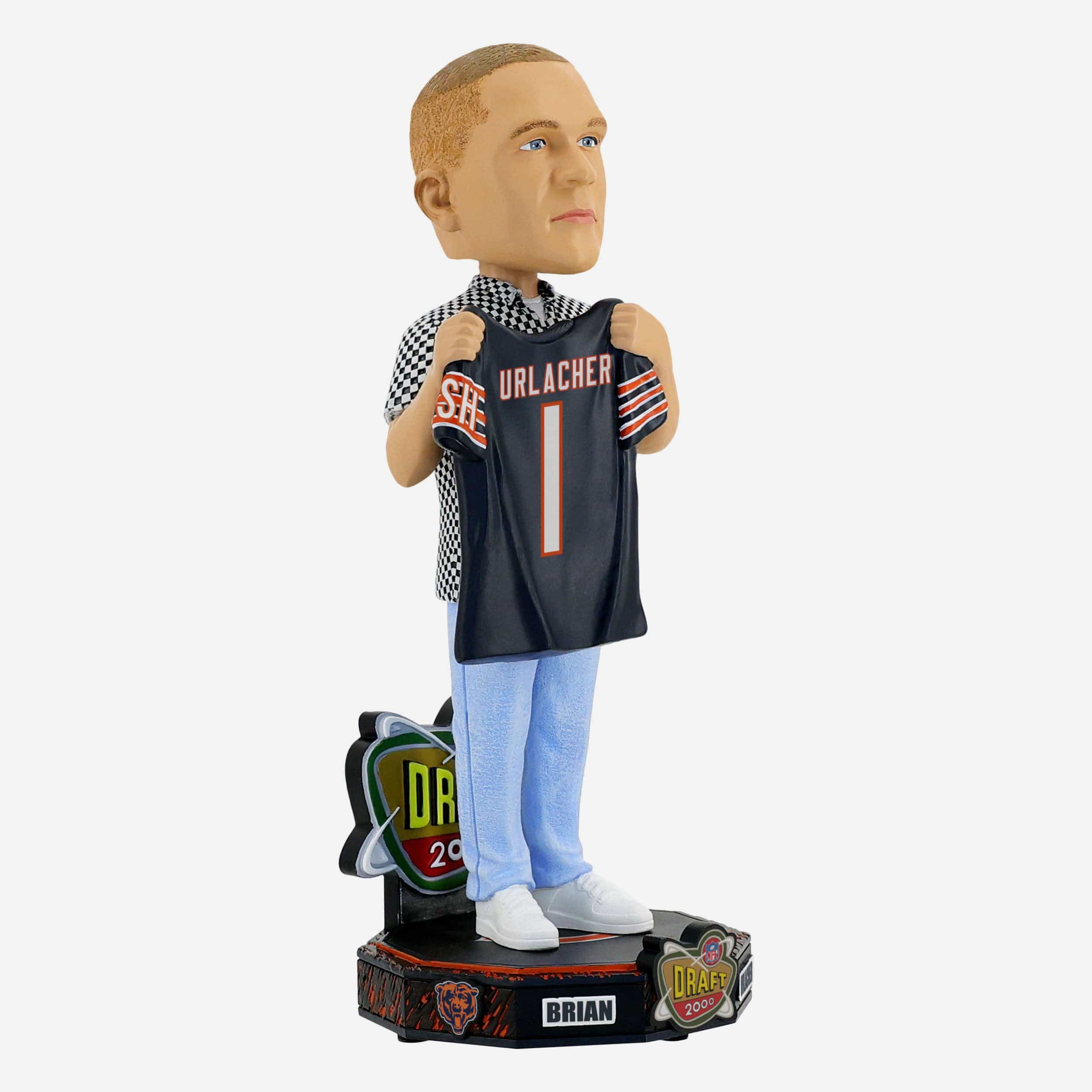 Brian Urlacher Chicago Bears 2000 NFL Draft Pick Bobblehead - Image 4