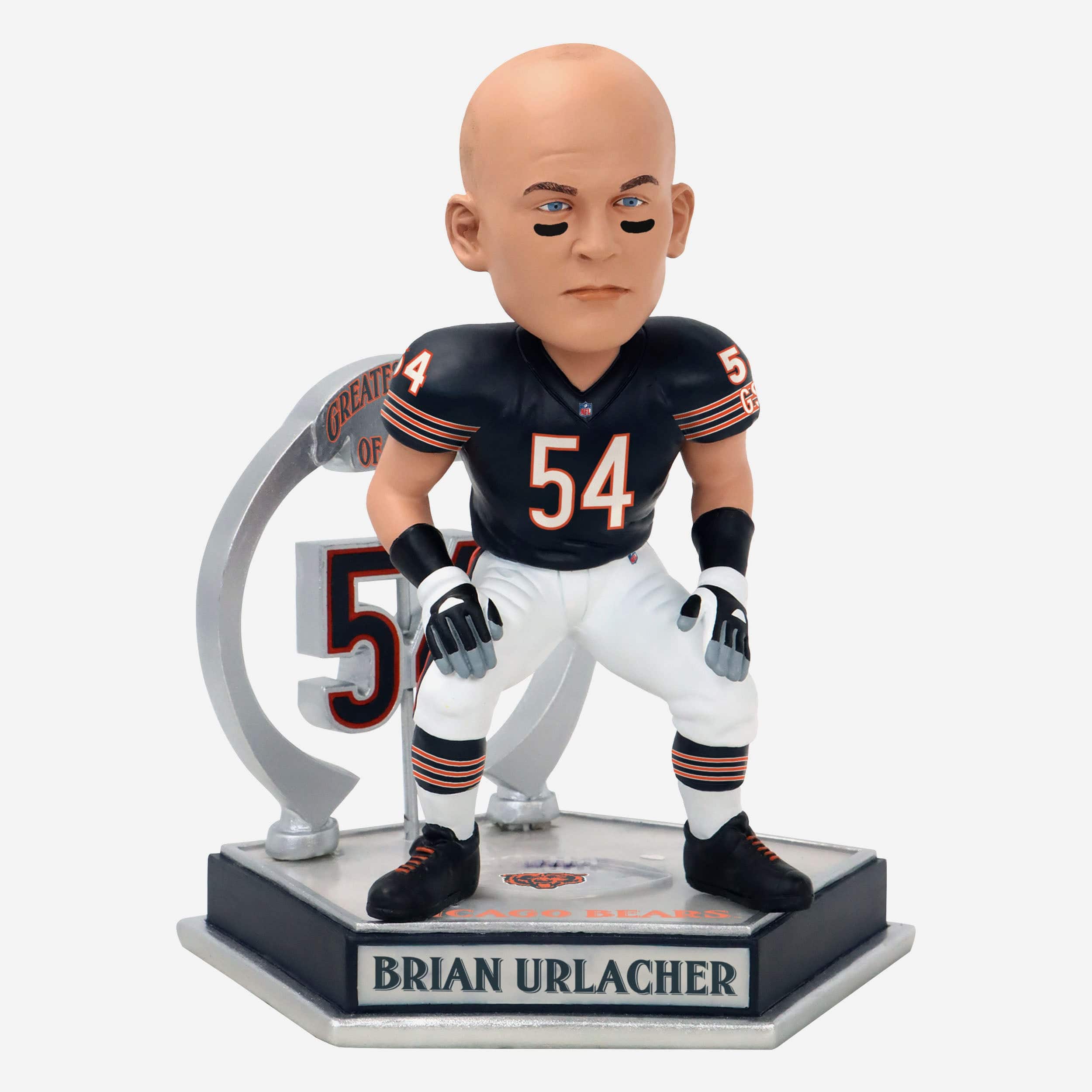 Brian Urlacher Chicago Bears Legendary Number 54 Bobblehead