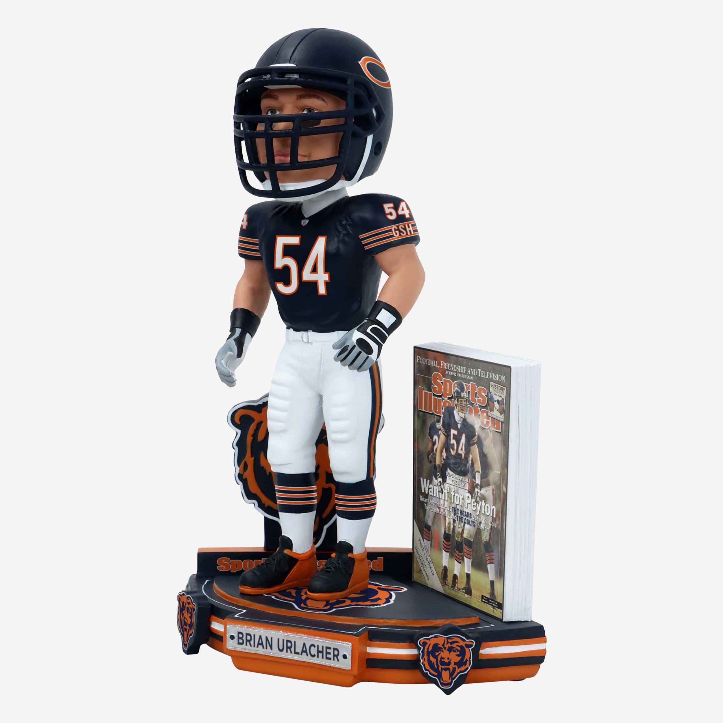Brian Urlacher Chicago Bears Waitin for Peyton Sports Illustrated Cover Bobblehead - Image 5