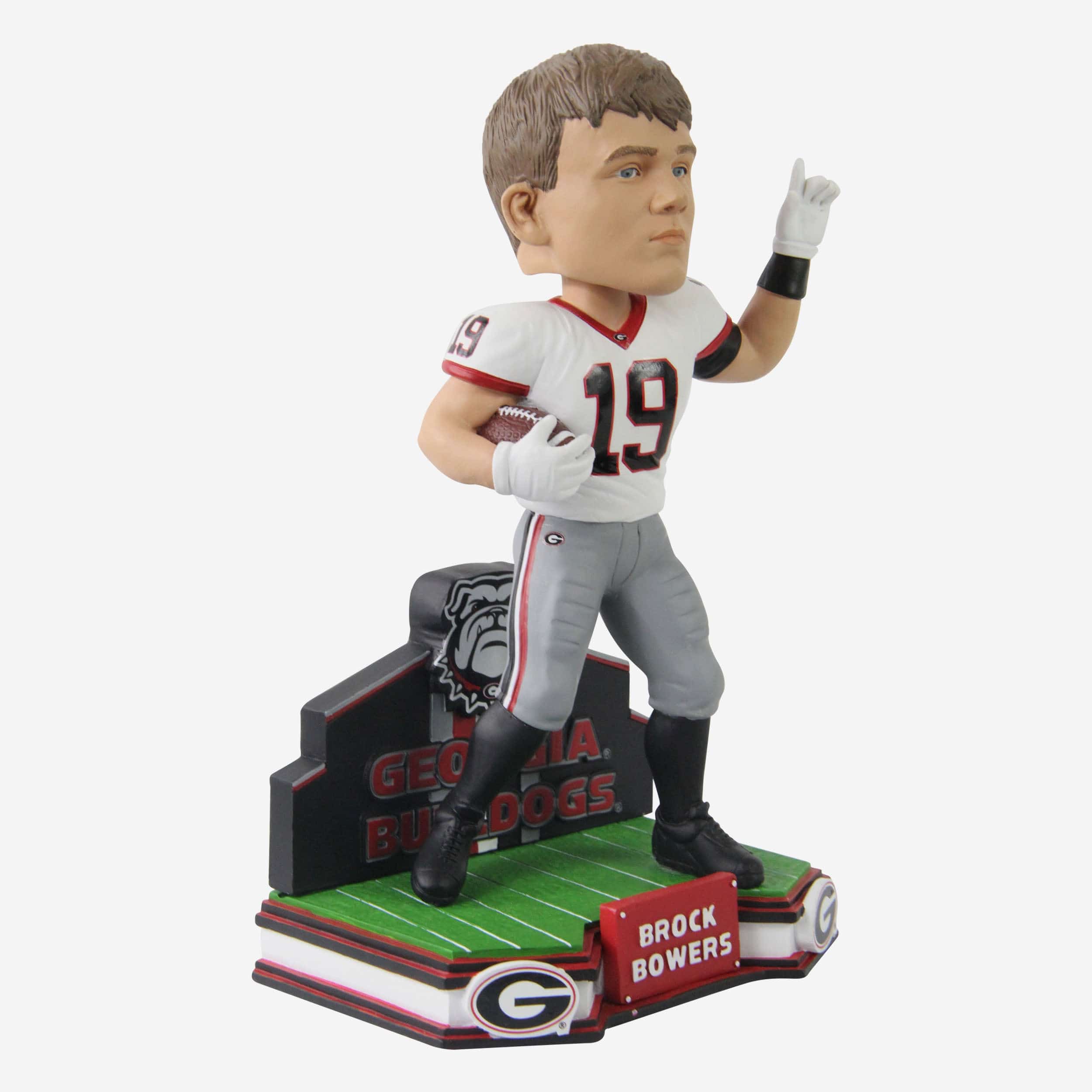 Brock Bowers Georgia Bulldogs Football White Uniform Student Athlete Bobblehead - Image 4