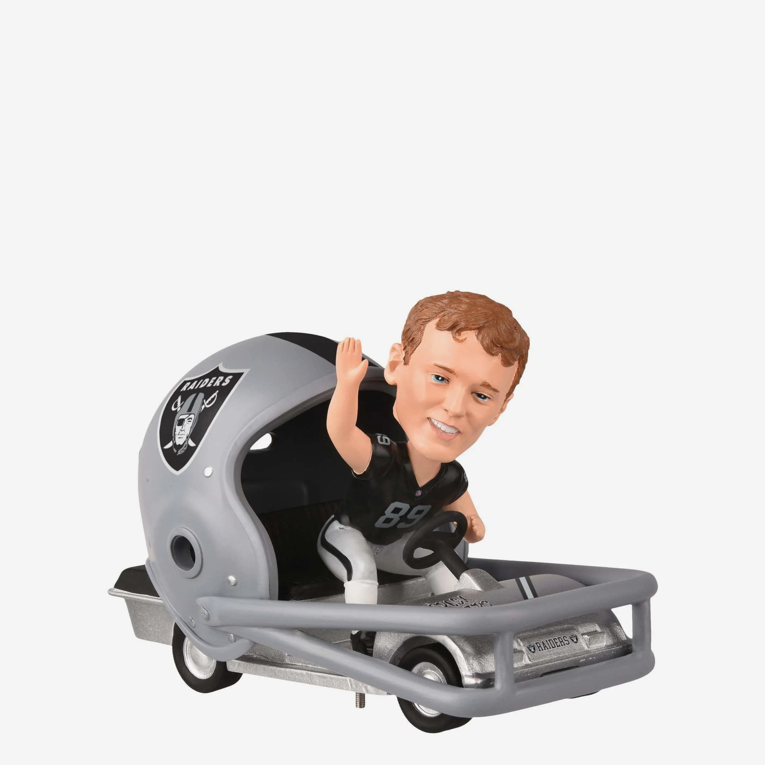 Brock Bowers Las Vegas Raiders Helmet Cart Bobblehead