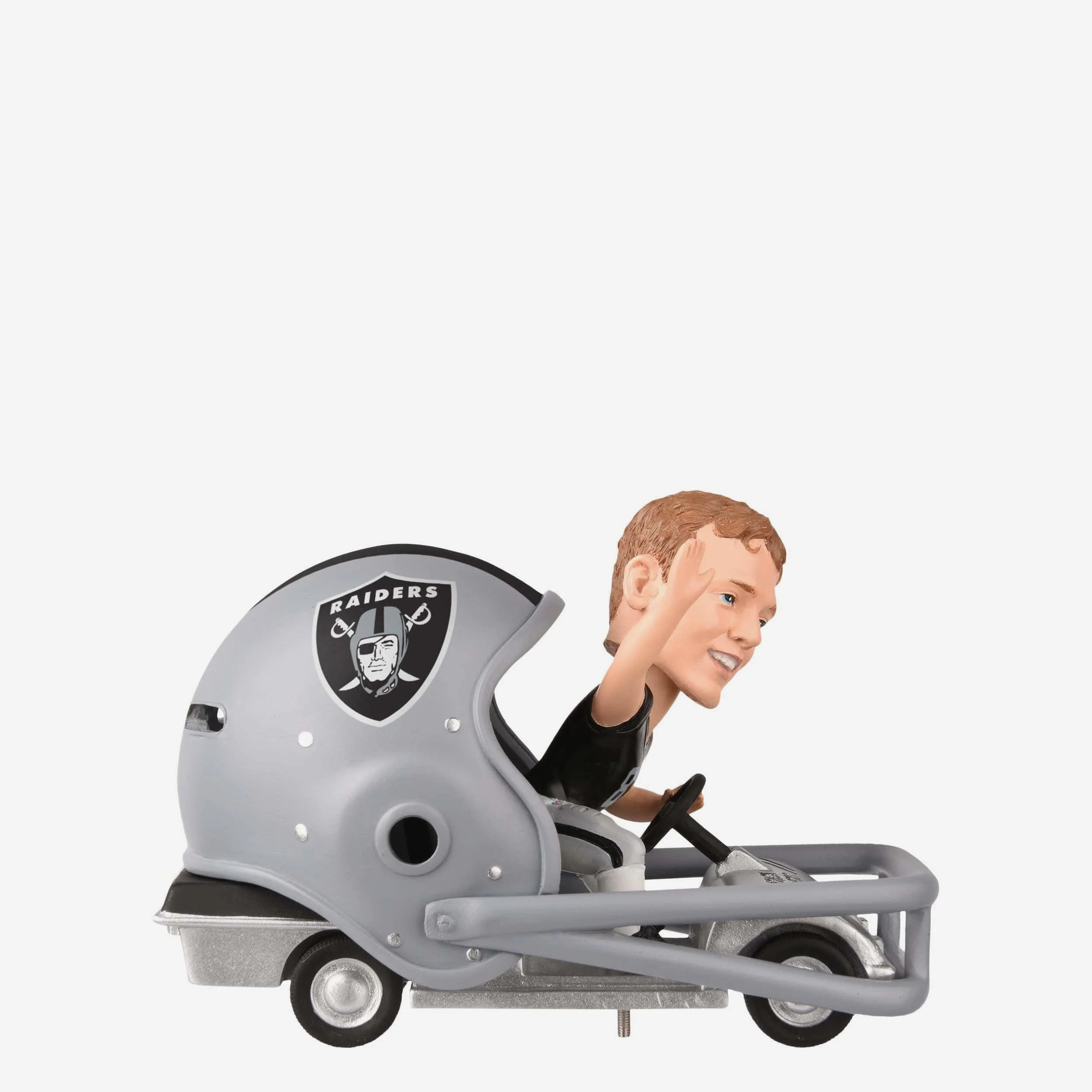 Brock Bowers Las Vegas Raiders Helmet Cart Bobblehead - Image 2