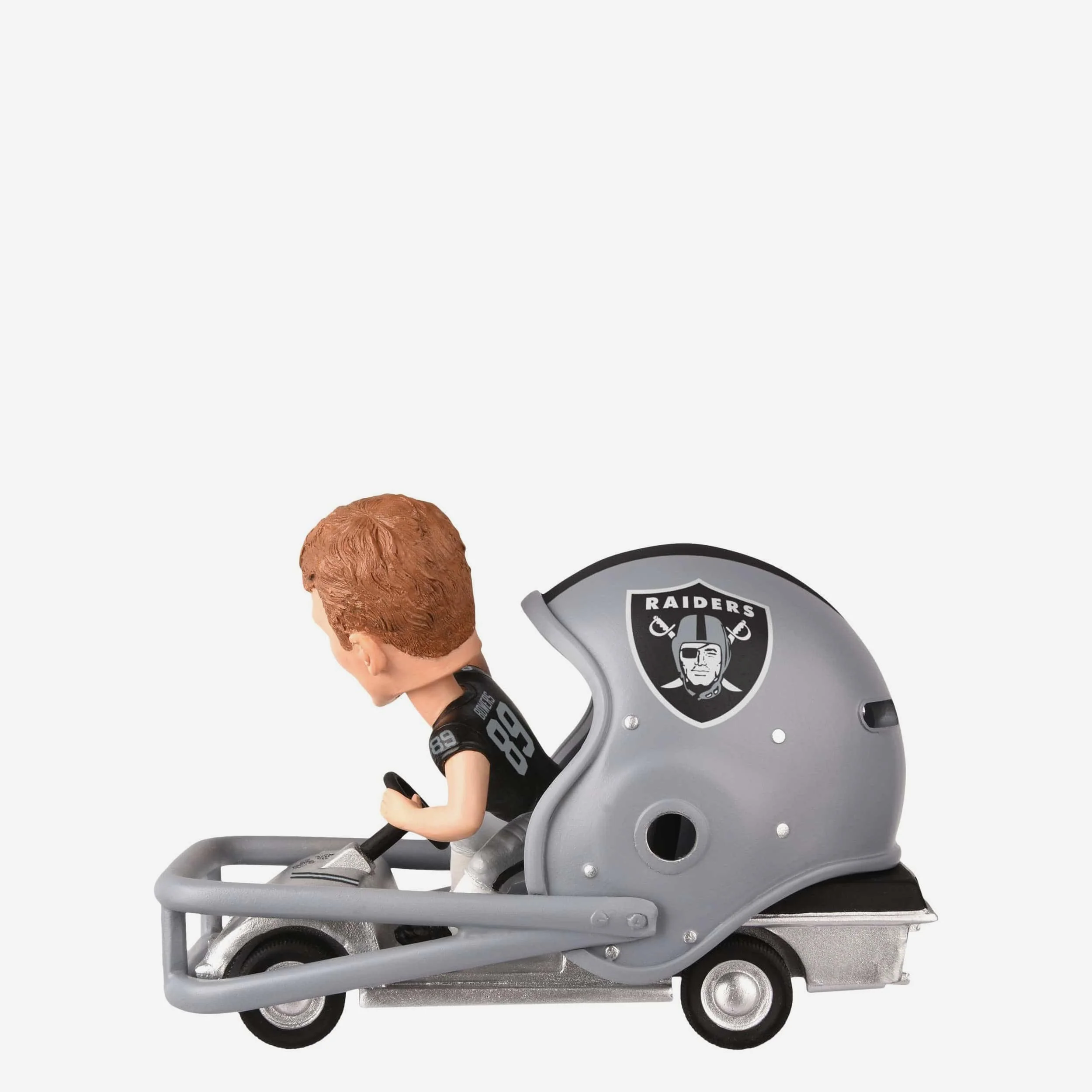 Brock Bowers Las Vegas Raiders Helmet Cart Bobblehead - Image 5