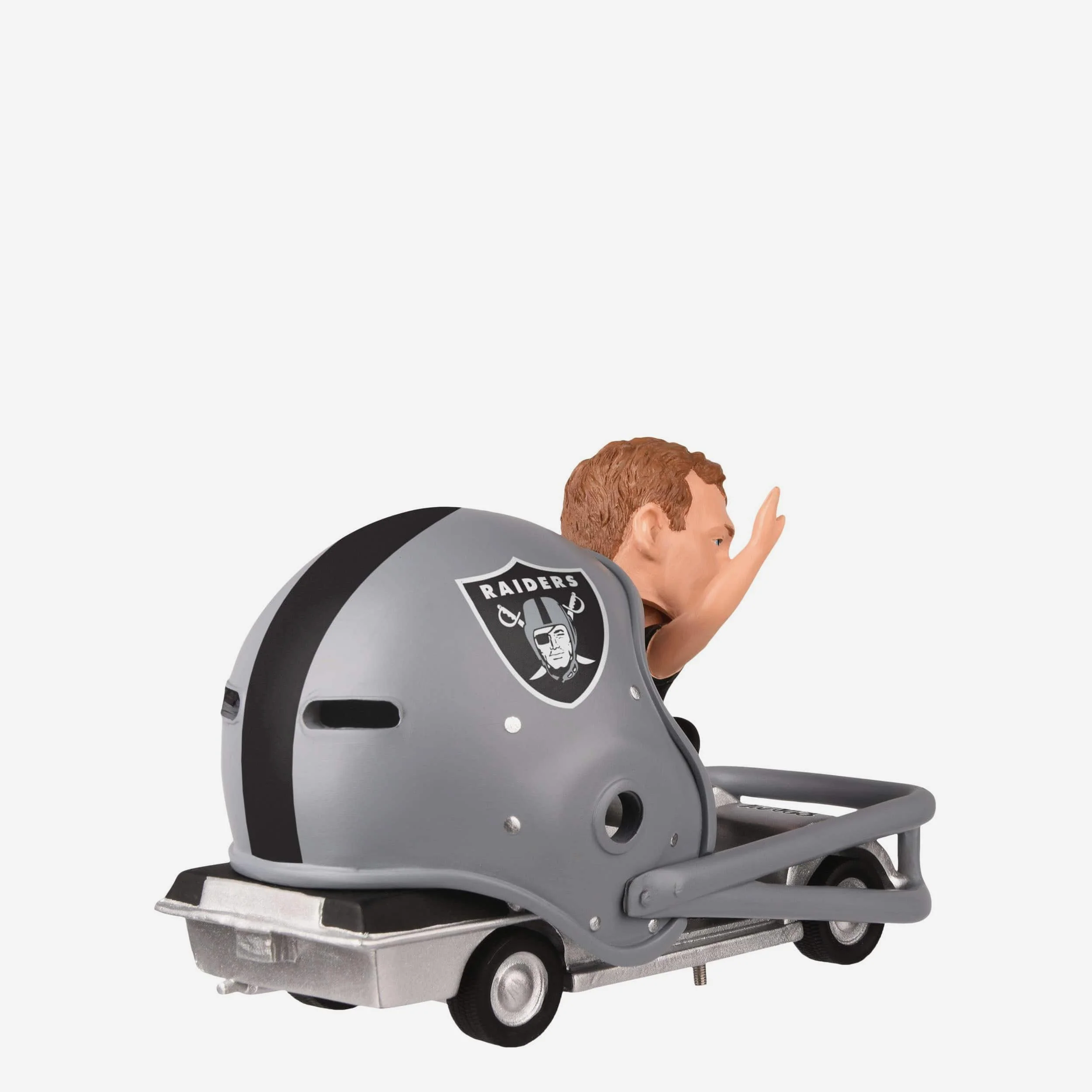 Brock Bowers Las Vegas Raiders Helmet Cart Bobblehead - Image 6