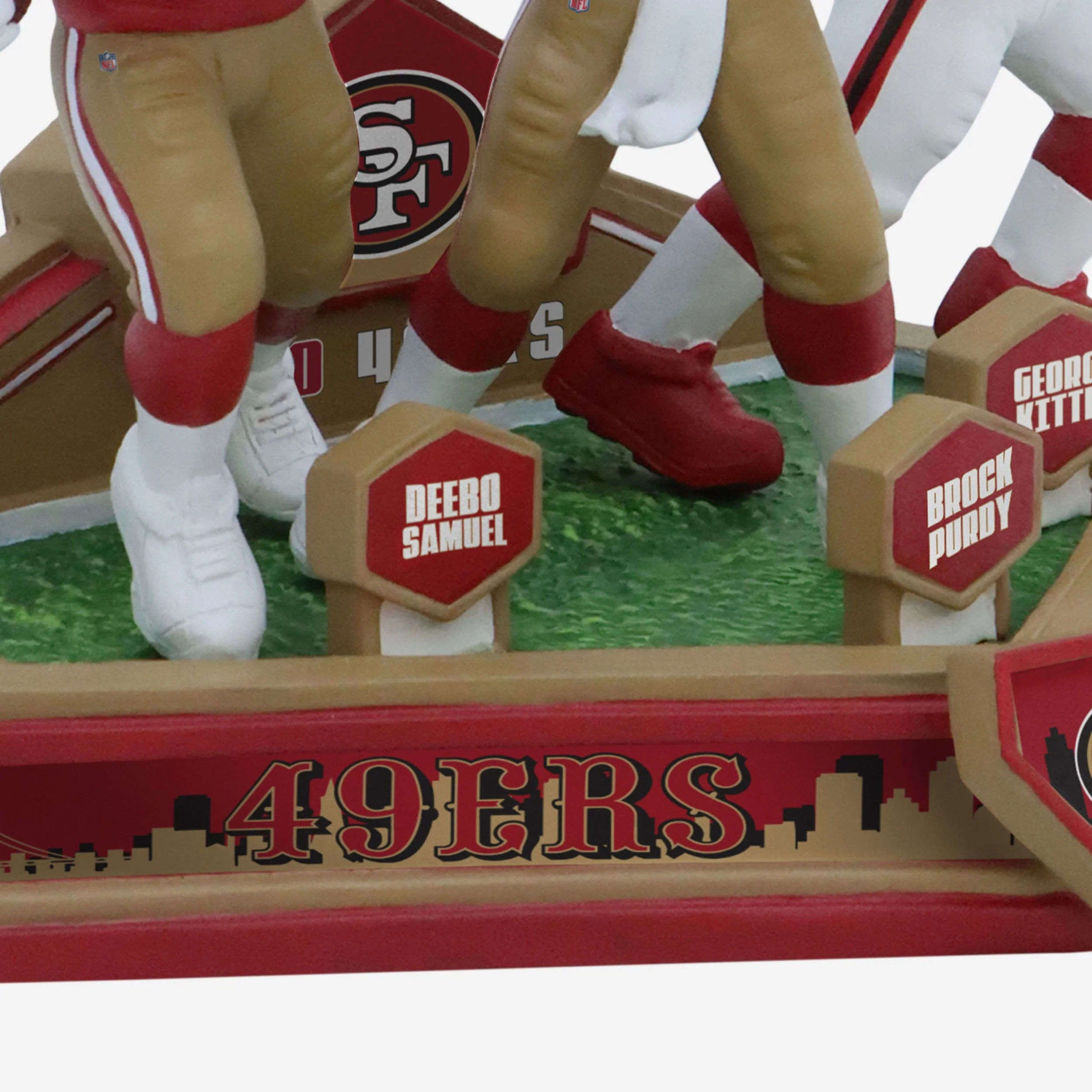 Brock Purdy & Deebo Samuel & George Kittle San Francisco 49ers Triple Bobblehead - Image 5