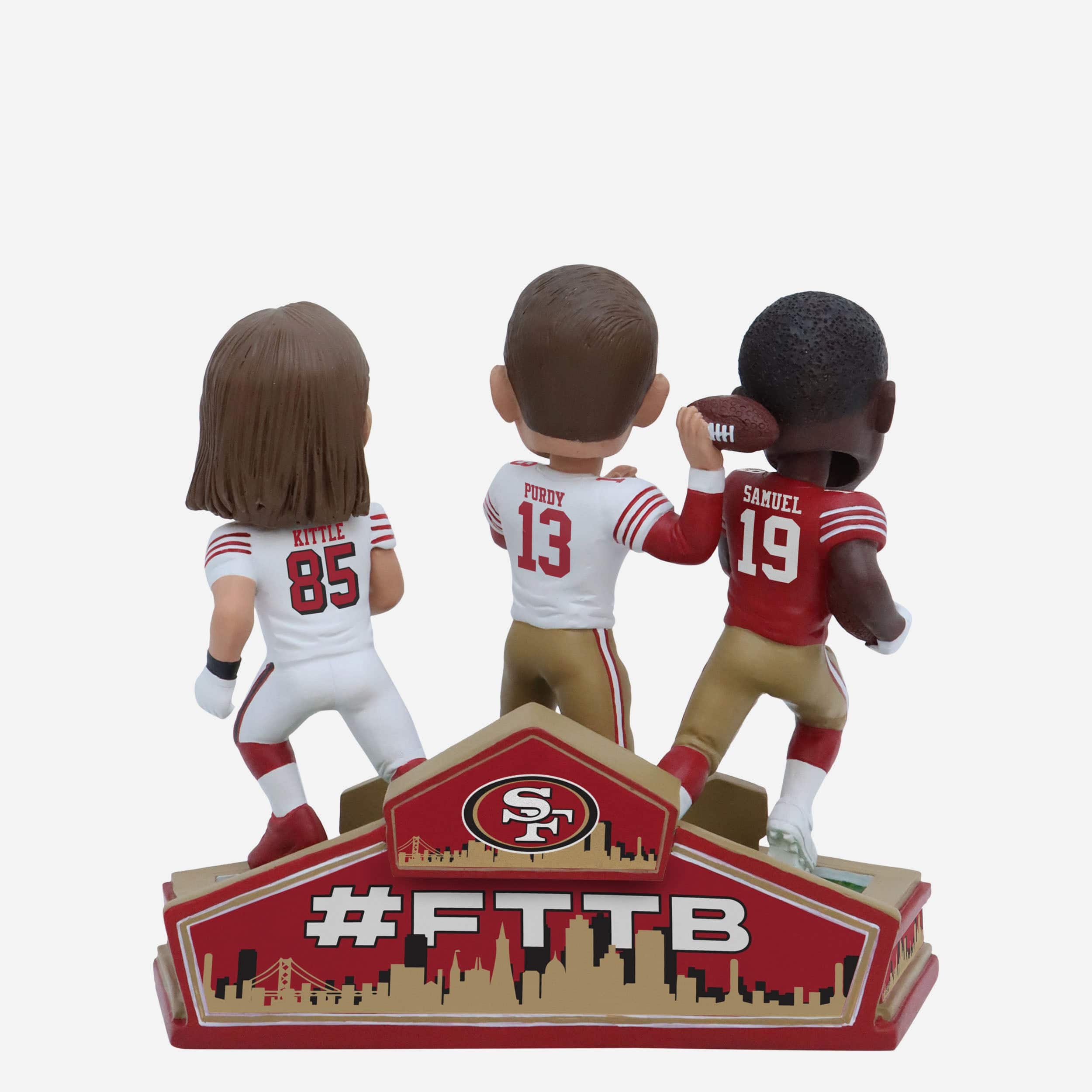 Brock Purdy & Deebo Samuel & George Kittle San Francisco 49ers Triple Bobblehead - Image 7