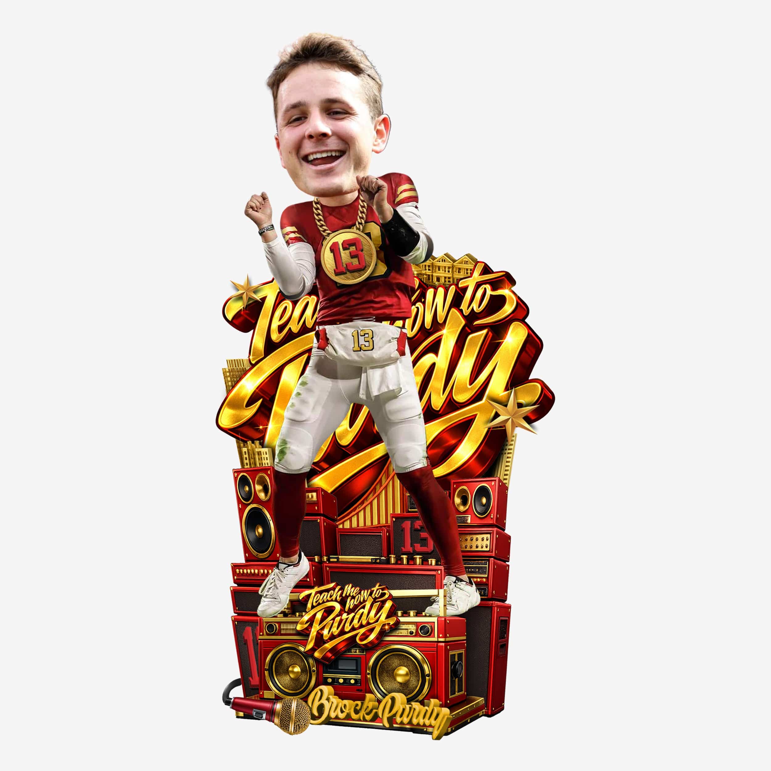 Brock Purdy Playoff Dance Bobblehead