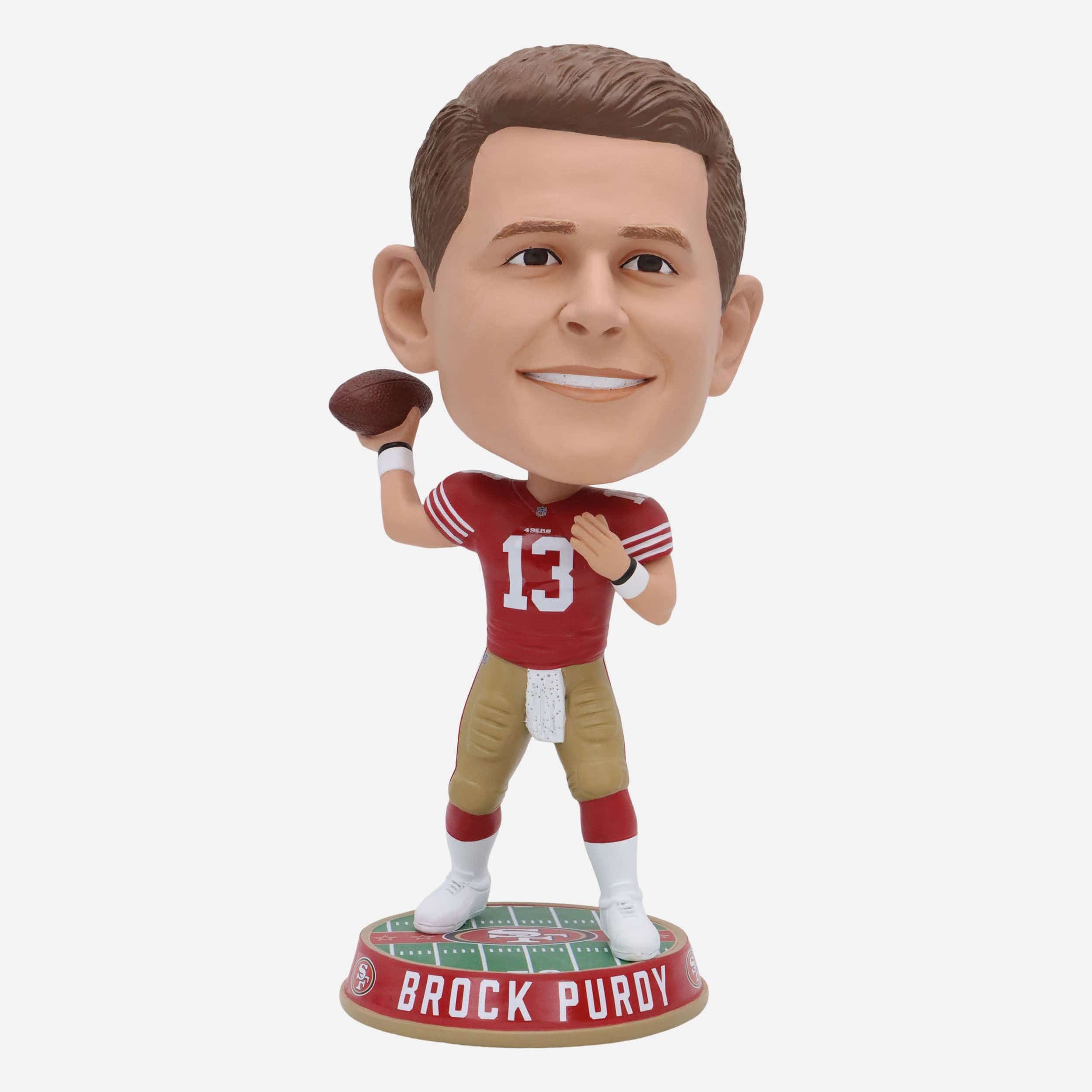 Brock Purdy San Francisco 49ers Field Stripe Bighead Bobblehead
