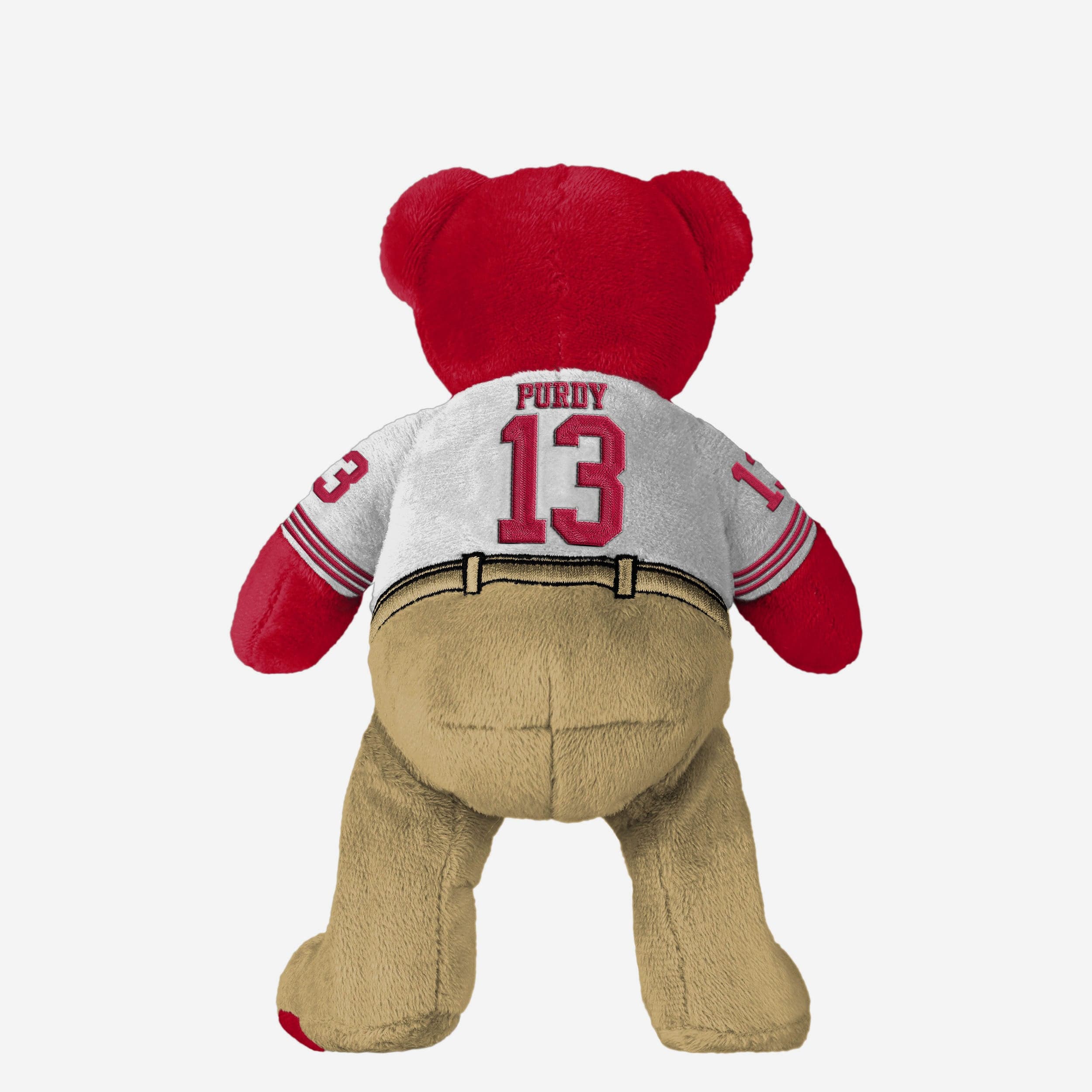Brock Purdy San Francisco 49ers Super Bowl LVIII White Uniform Team Beans Embroidered Player Bear - Image 2