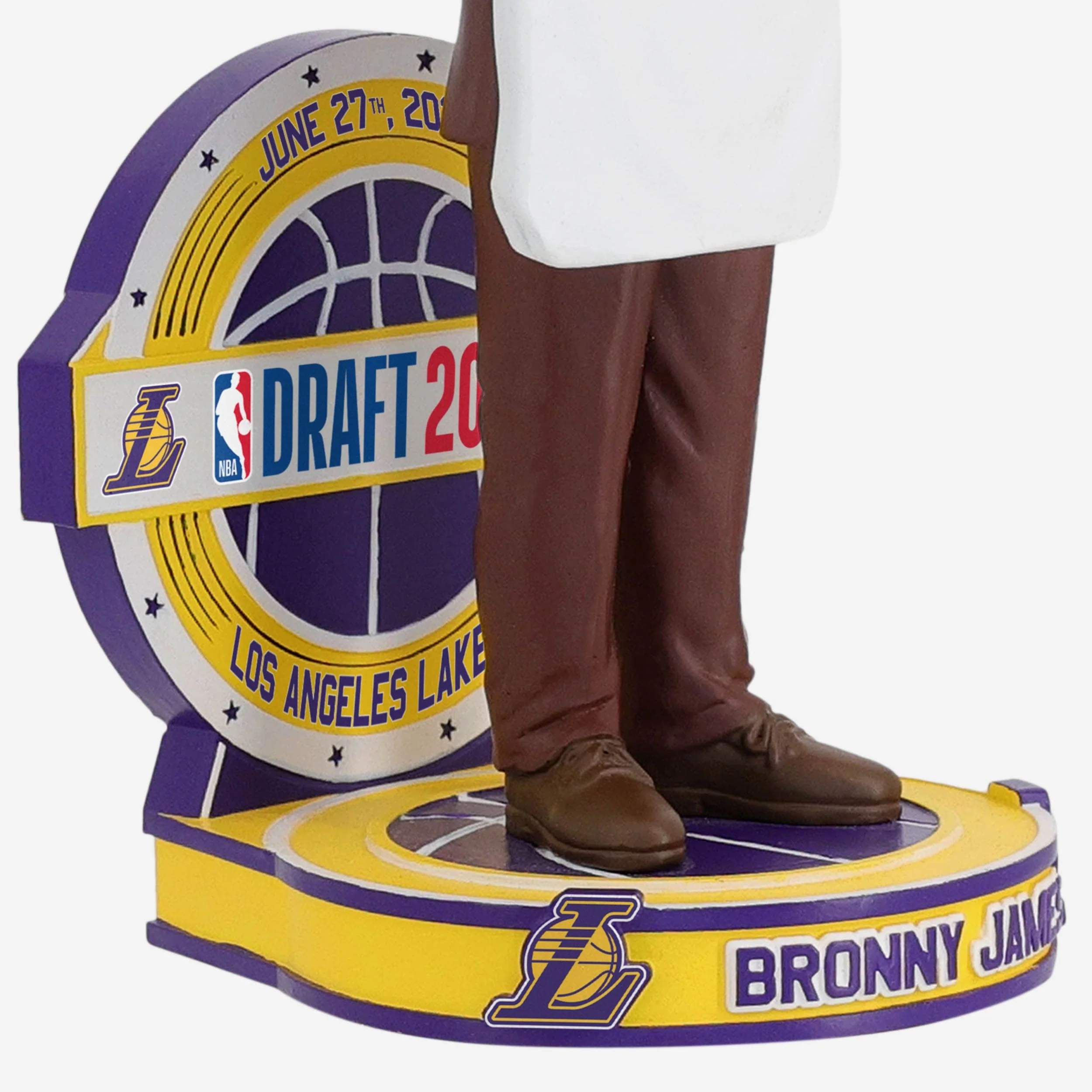 Bronny James Los Angeles Lakers 2024 NBA Draft Pick Bobblehead - Image 3
